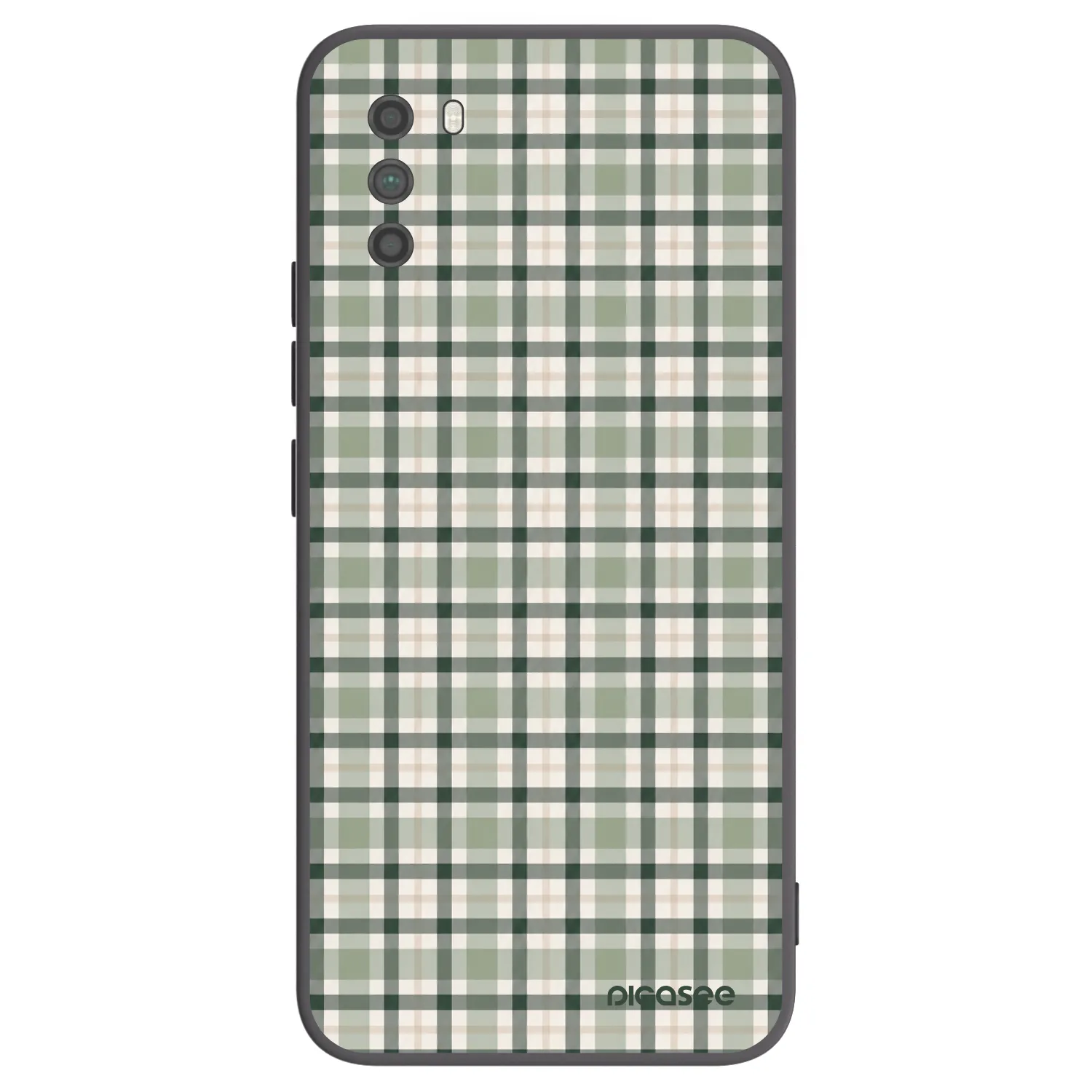Picasee crna silikonska maskica za Xiaomi Poco M3 - Sage Tartan