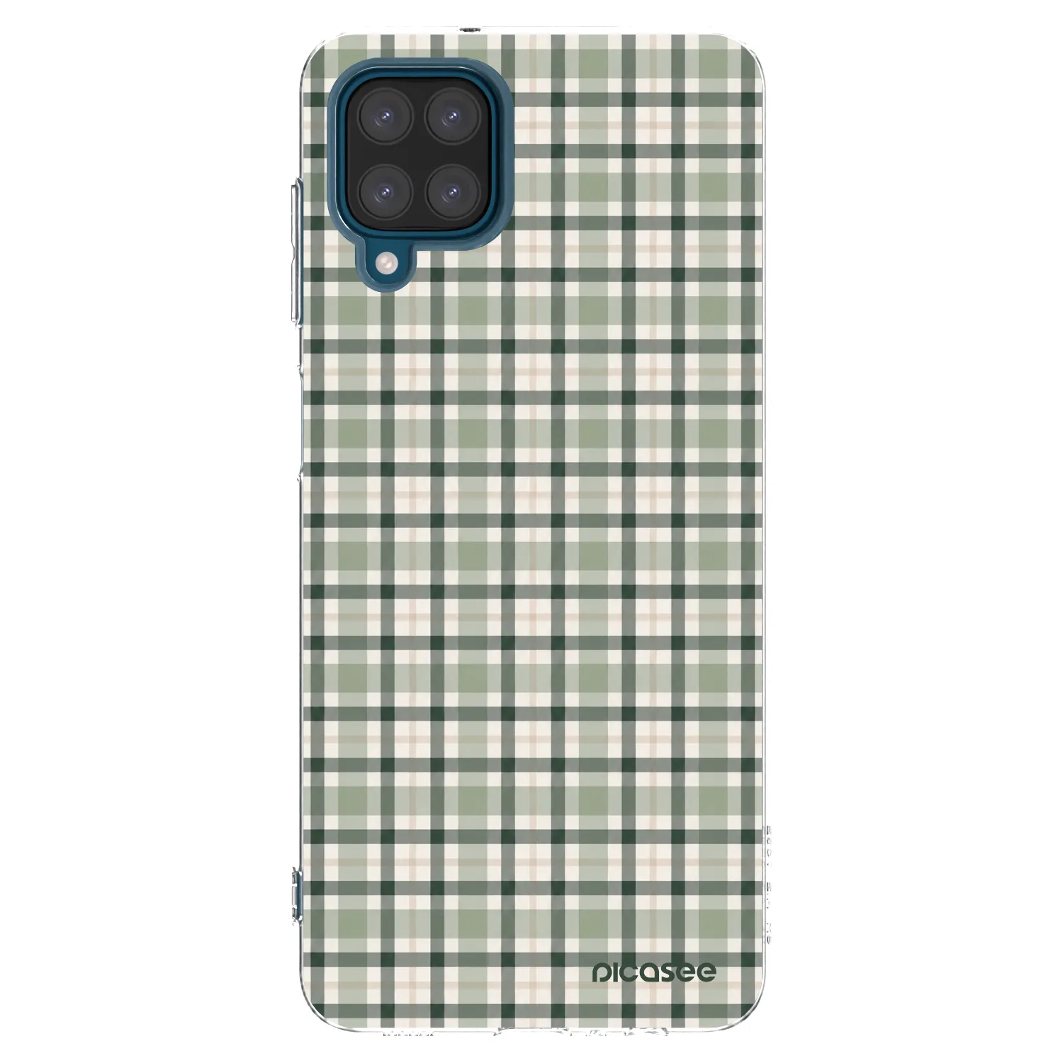 Picasee silikonska prozirna maskica za Samsung Galaxy A12 A125F - Sage Tartan