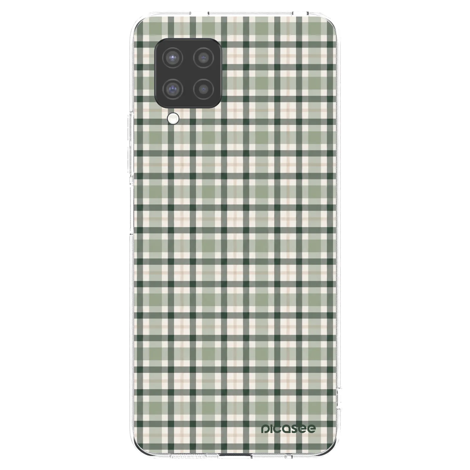 Picasee silikonska prozirna maskica za Samsung Galaxy A42 A426B - Sage Tartan