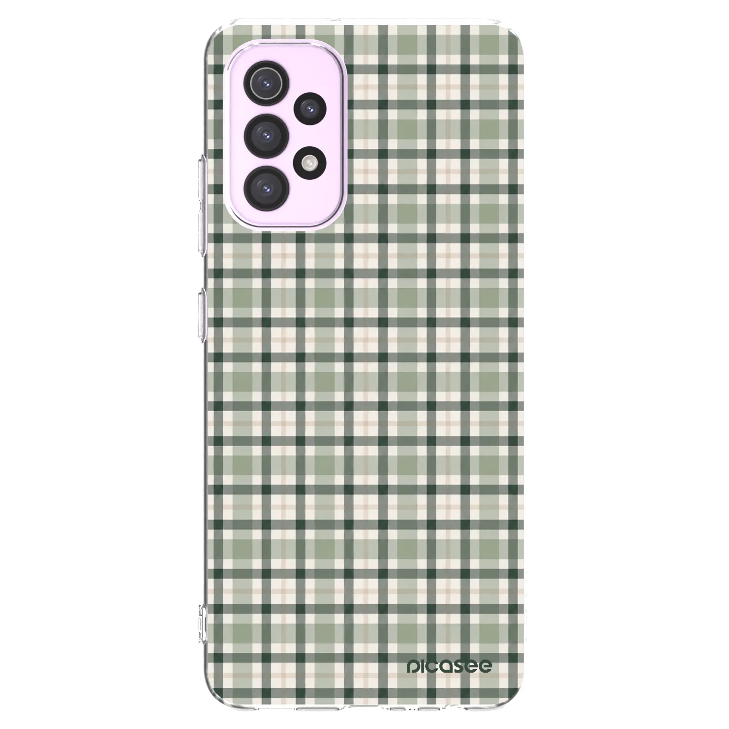 Picasee silikonska prozirna maskica za Samsung Galaxy A32 5G A326B - Sage Tartan