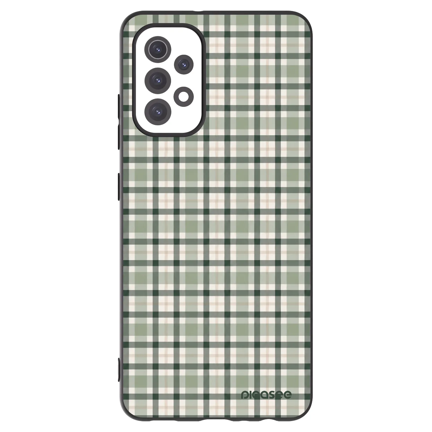 Picasee crna silikonska maskica za Samsung Galaxy A32 5G A326B - Sage Tartan