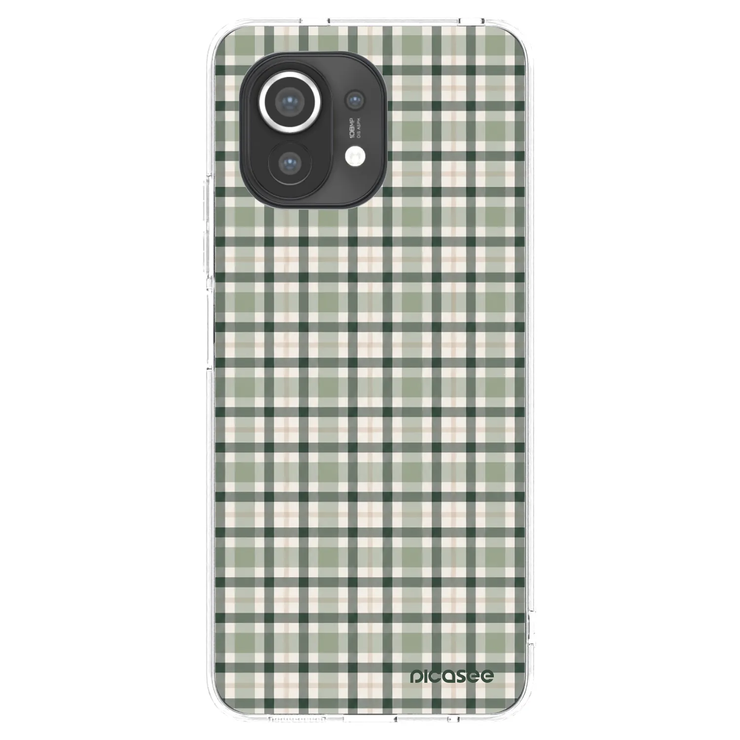 Picasee silikonska prozirna maskica za Xiaomi Mi 11 - Sage Tartan