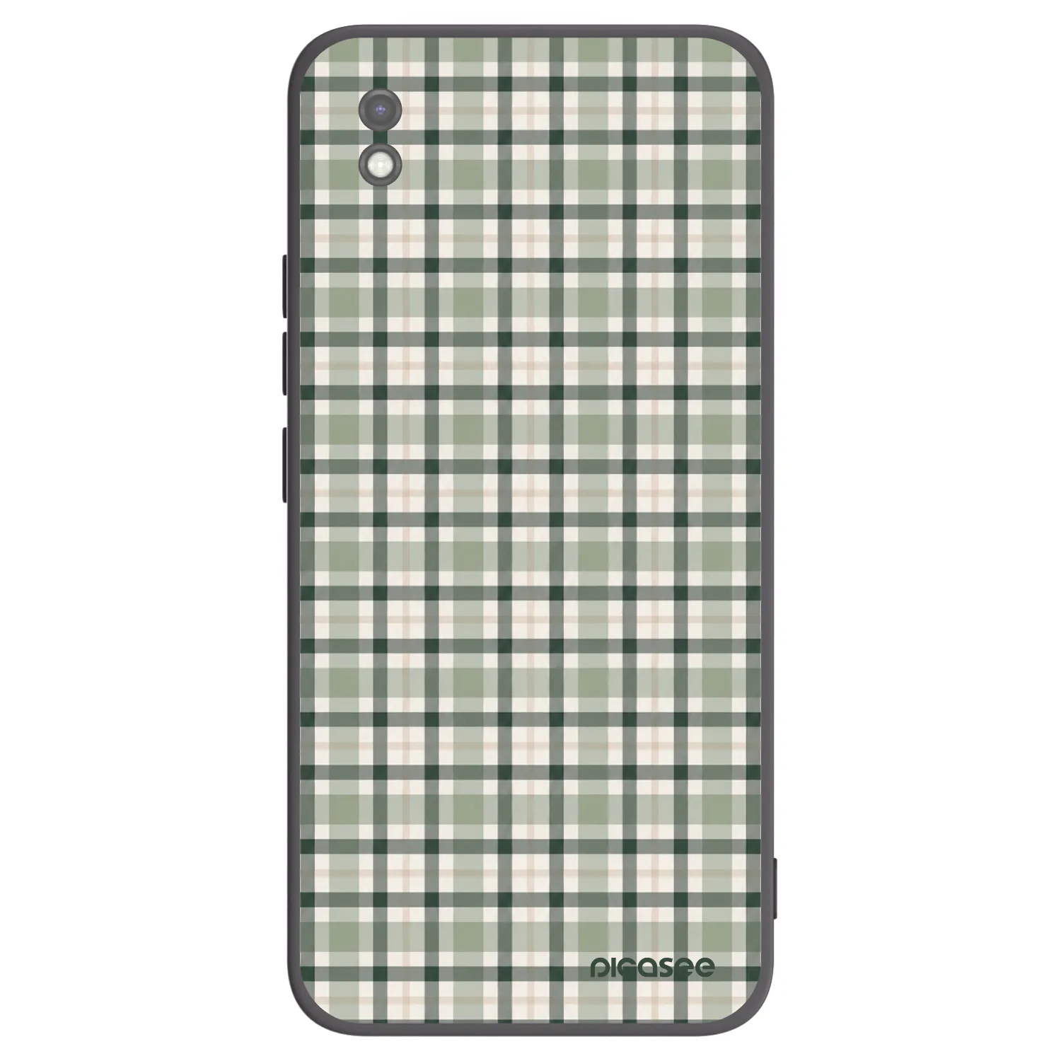 Picasee crna silikonska maskica za Xiaomi Redmi 9AT - Sage Tartan