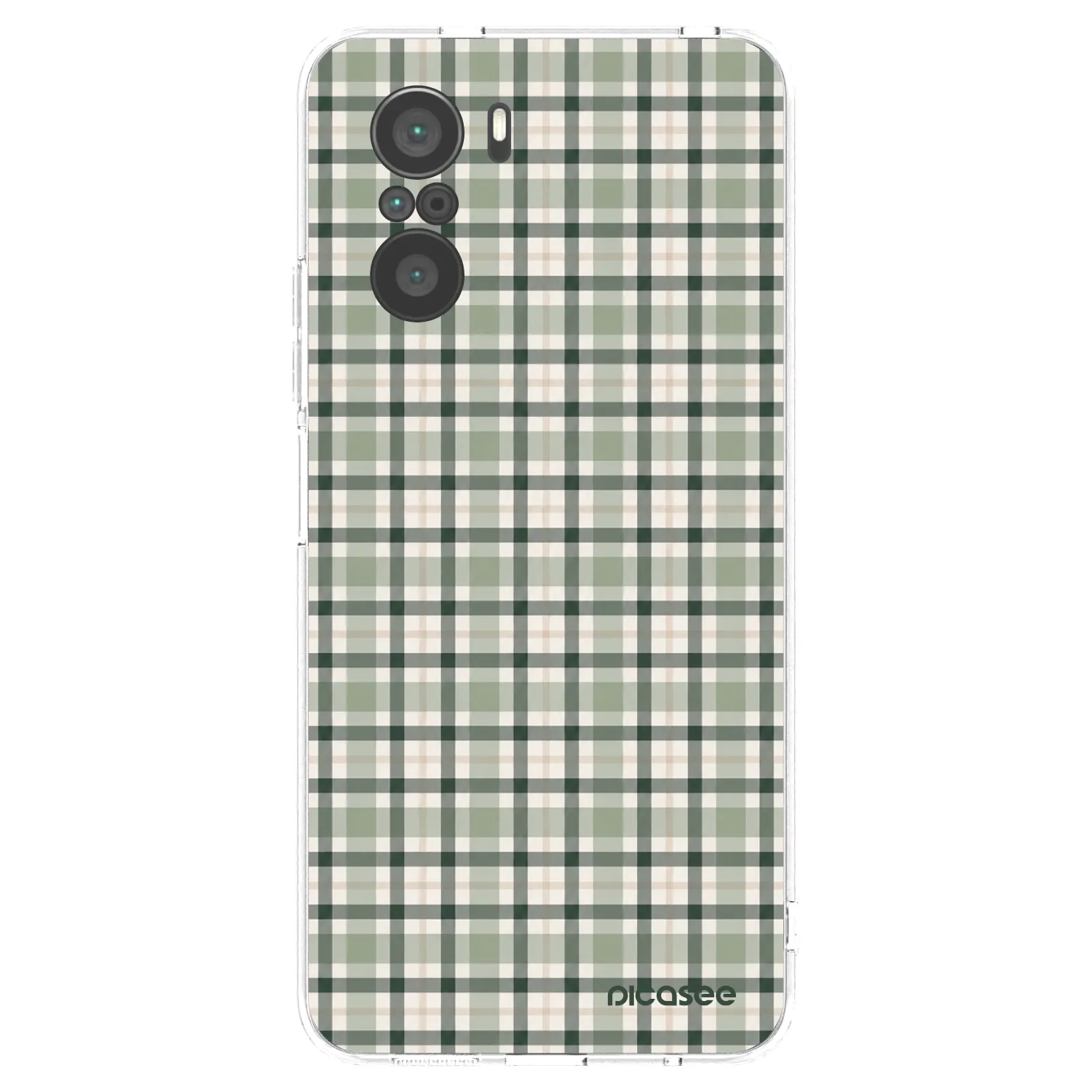 Picasee silikonska prozirna maskica za Xiaomi Poco F3 - Sage Tartan