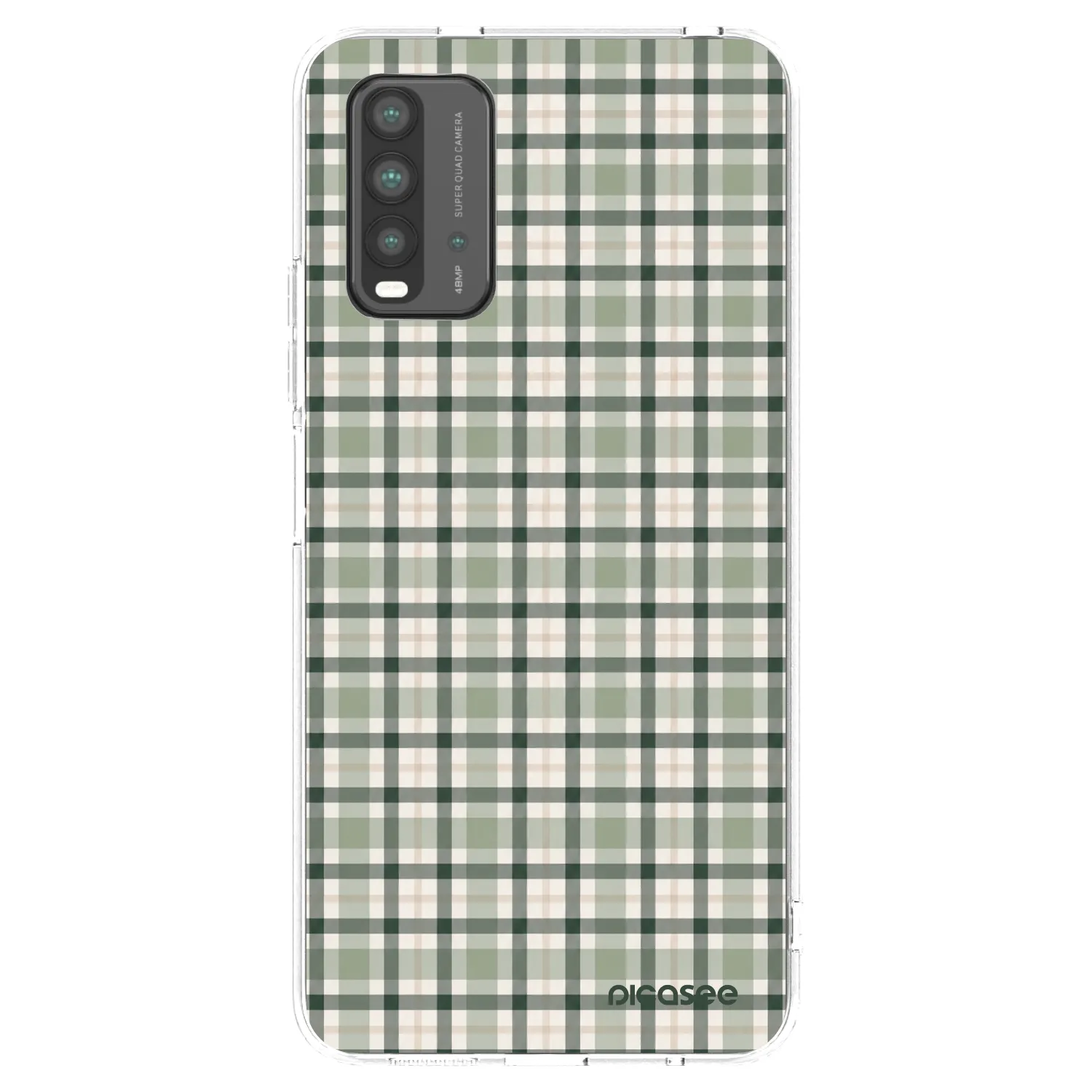 Picasee crna silikonska maskica za Xiaomi Redmi 9T - Sage Tartan