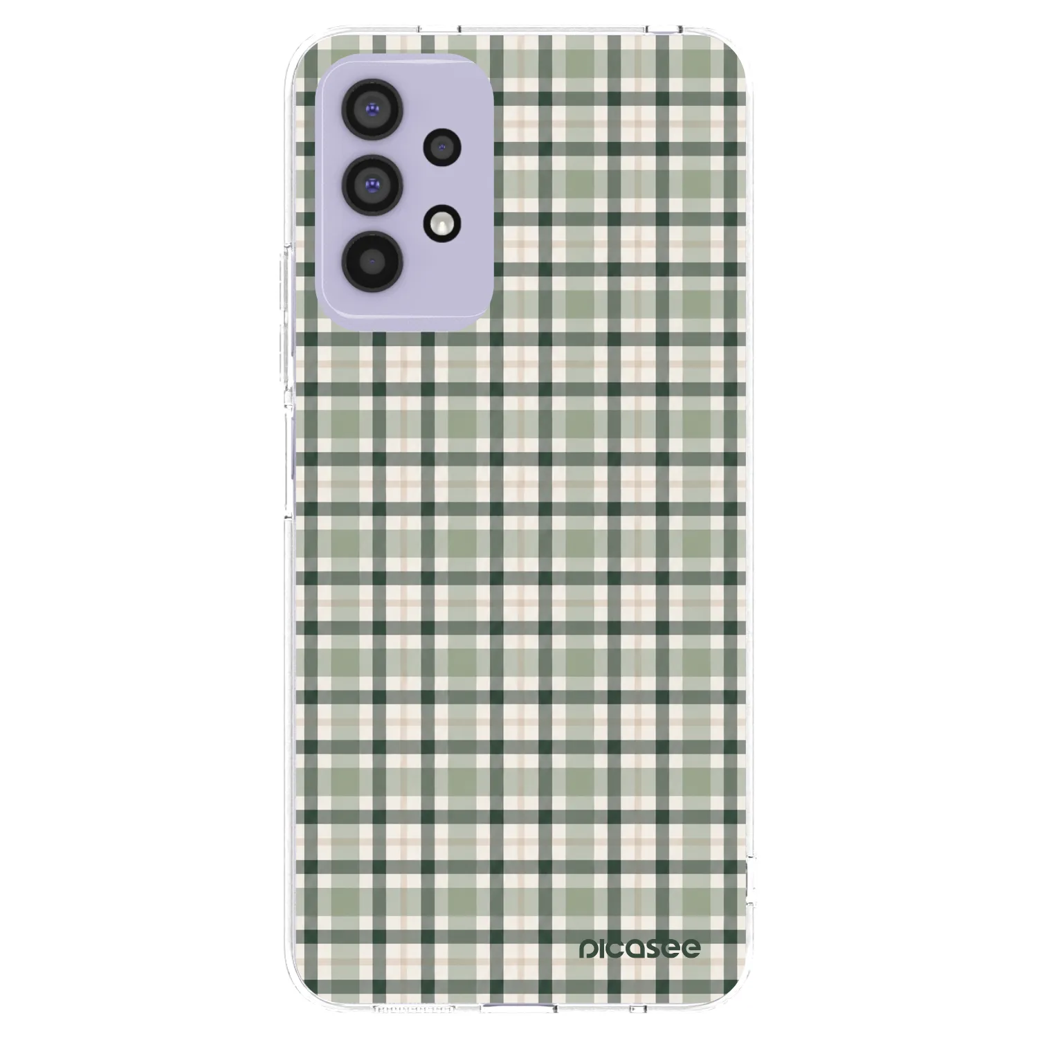 Picasee silikonska prozirna maskica za Samsung Galaxy A32 4G SM-A325F - Sage Tartan