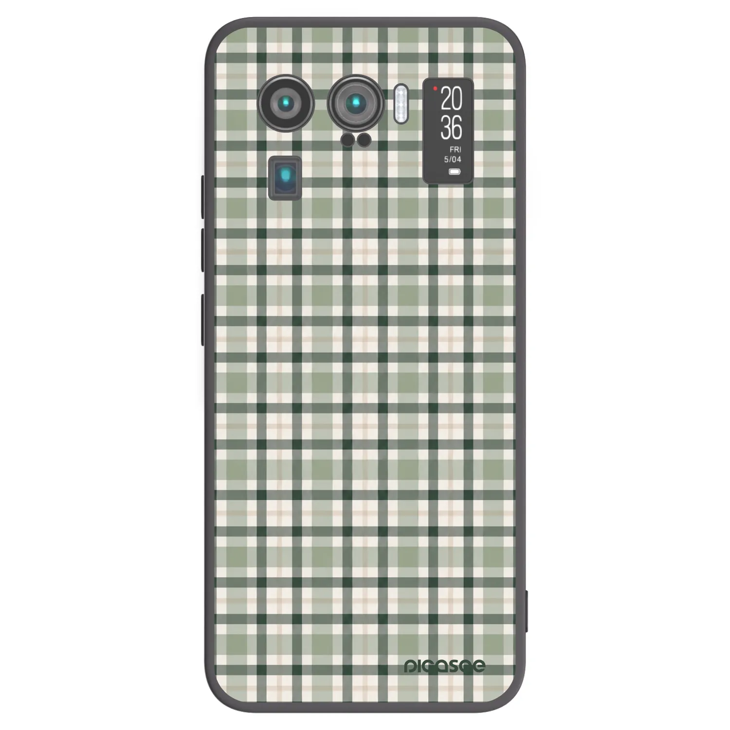 Picasee crna silikonska maskica za Xiaomi Mi 11 Ultra - Sage Tartan