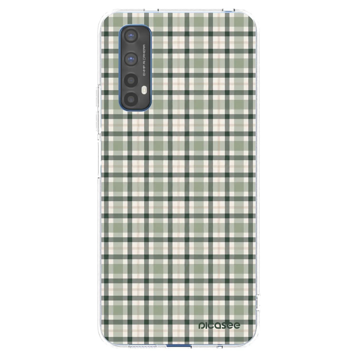 Picasee silikonska prozirna maskica za Realme 7 - Sage Tartan