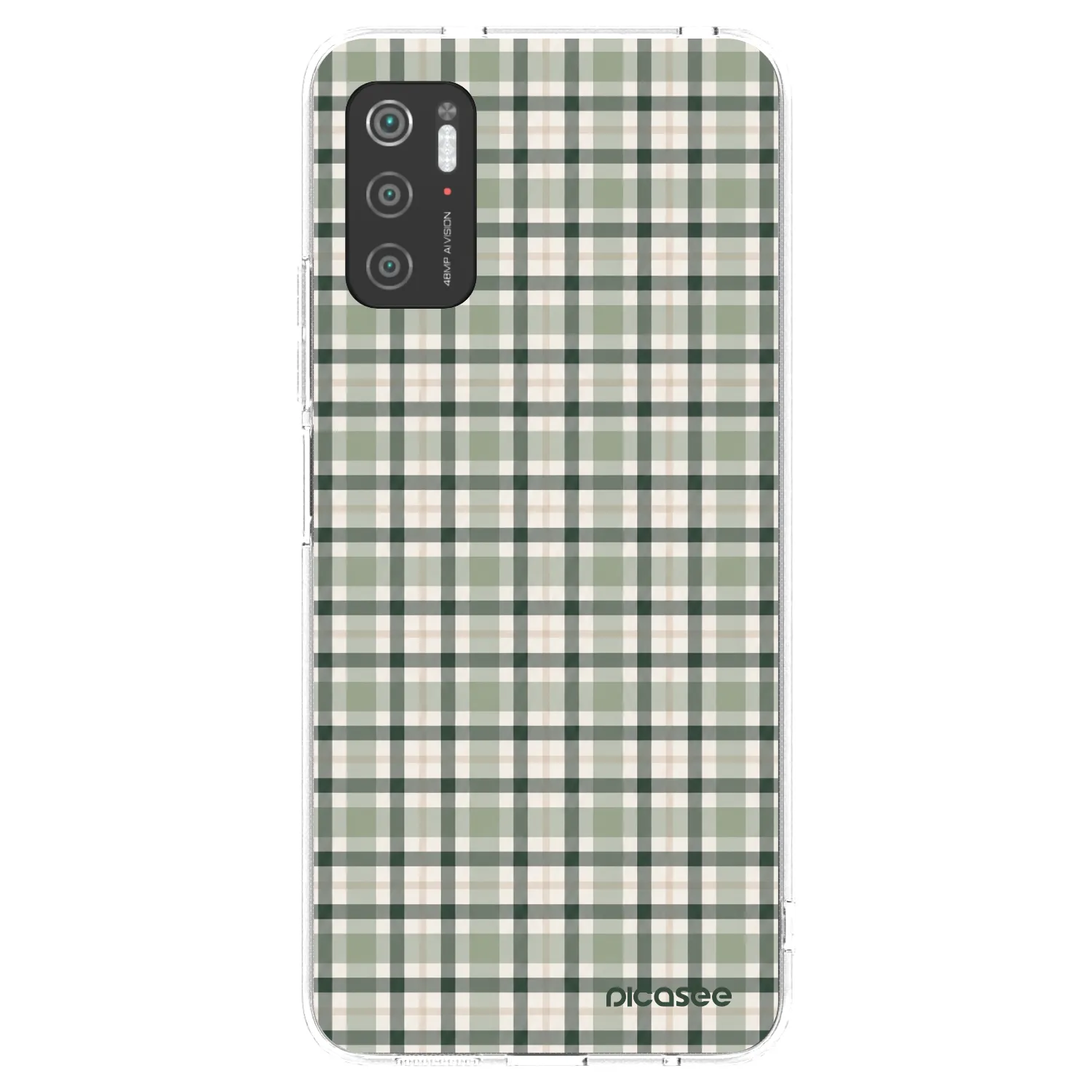 Picasee silikonska prozirna maskica za Xiaomi Poco M3 Pro 5G - Sage Tartan