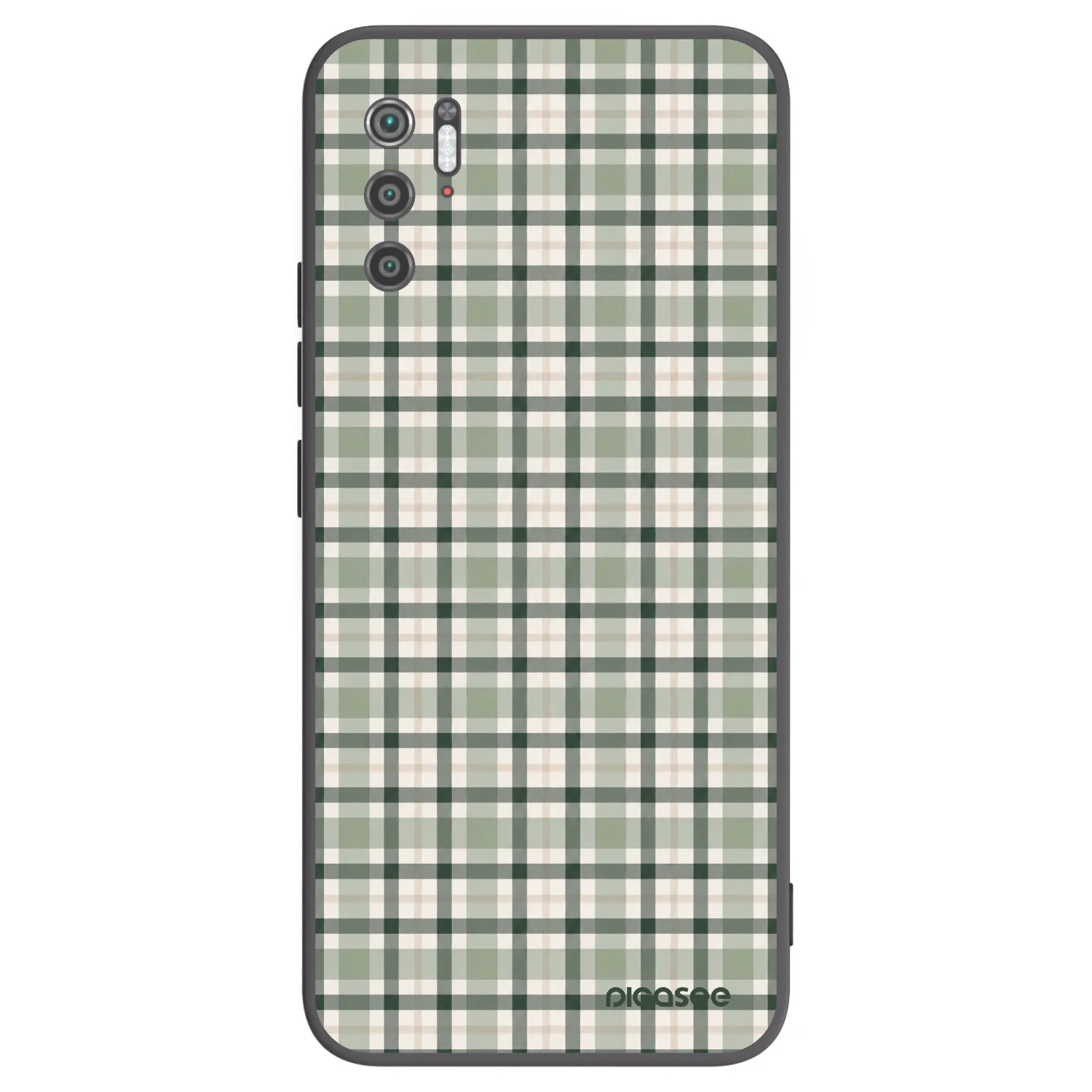 Picasee crna silikonska maskica za Xiaomi Poco M3 Pro 5G - Sage Tartan