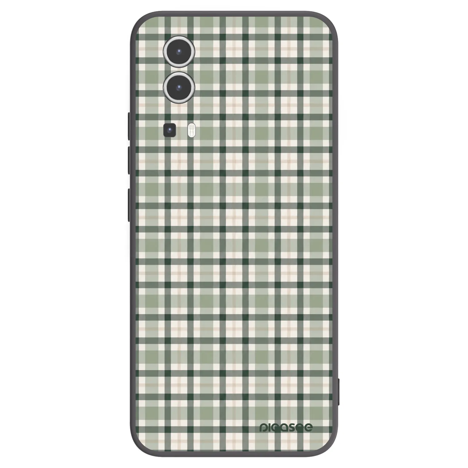 Picasee crna silikonska maskica za Vivo Y72 5G - Sage Tartan