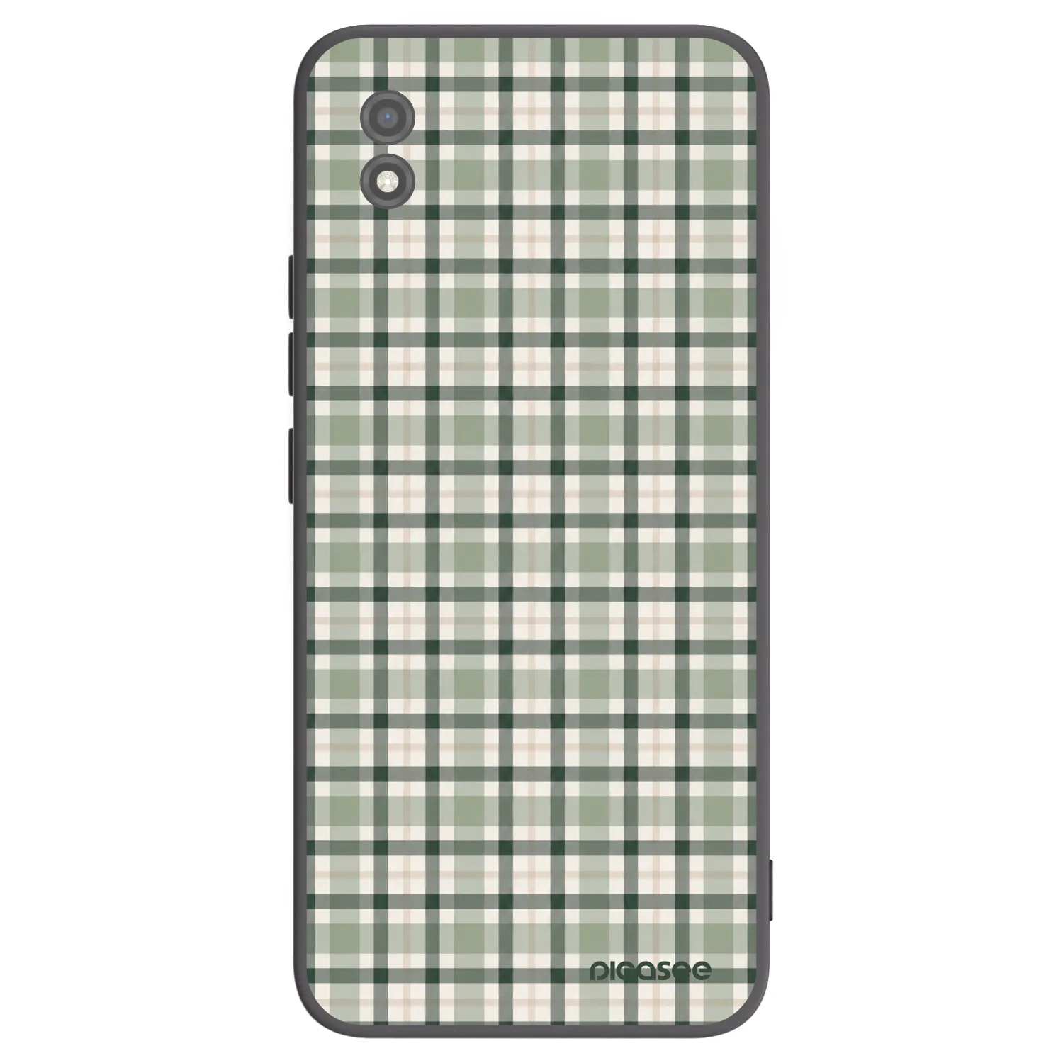 Picasee crna silikonska maskica za Realme C11 (2021) - Sage Tartan