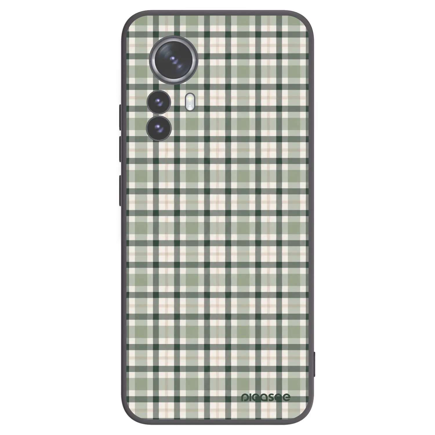Picasee crna silikonska maskica za Xiaomi 12 Pro - Sage Tartan