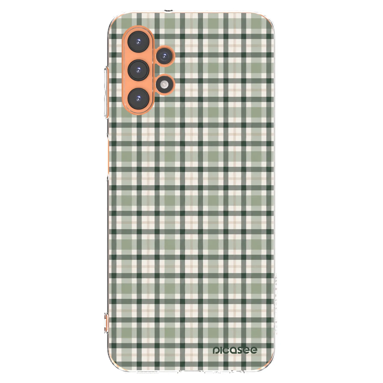 Picasee silikonska prozirna maskica za Samsung Galaxy A13 4G A135 - Sage Tartan