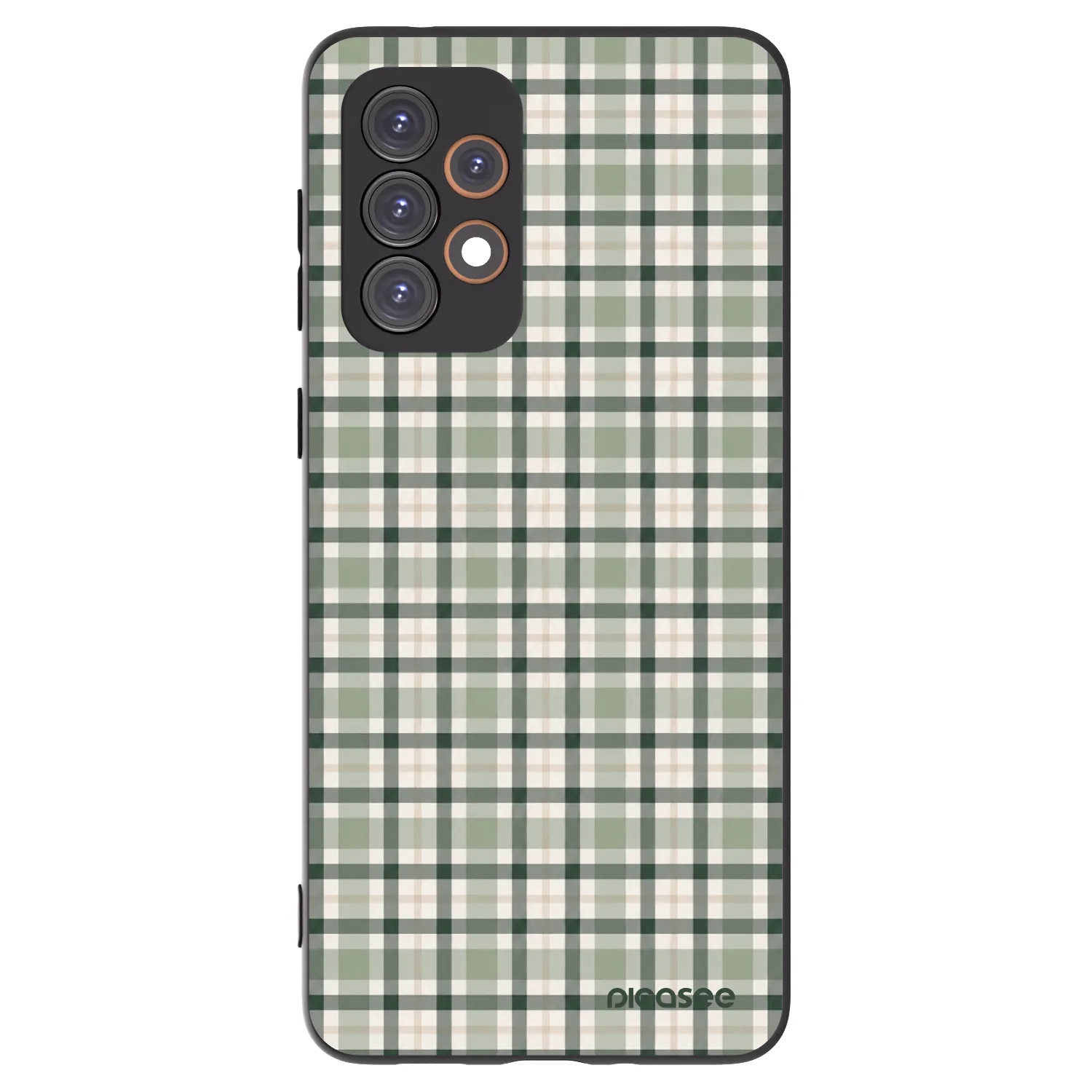 Picasee crna silikonska maskica za Samsung Galaxy A33 5G A336 - Sage Tartan