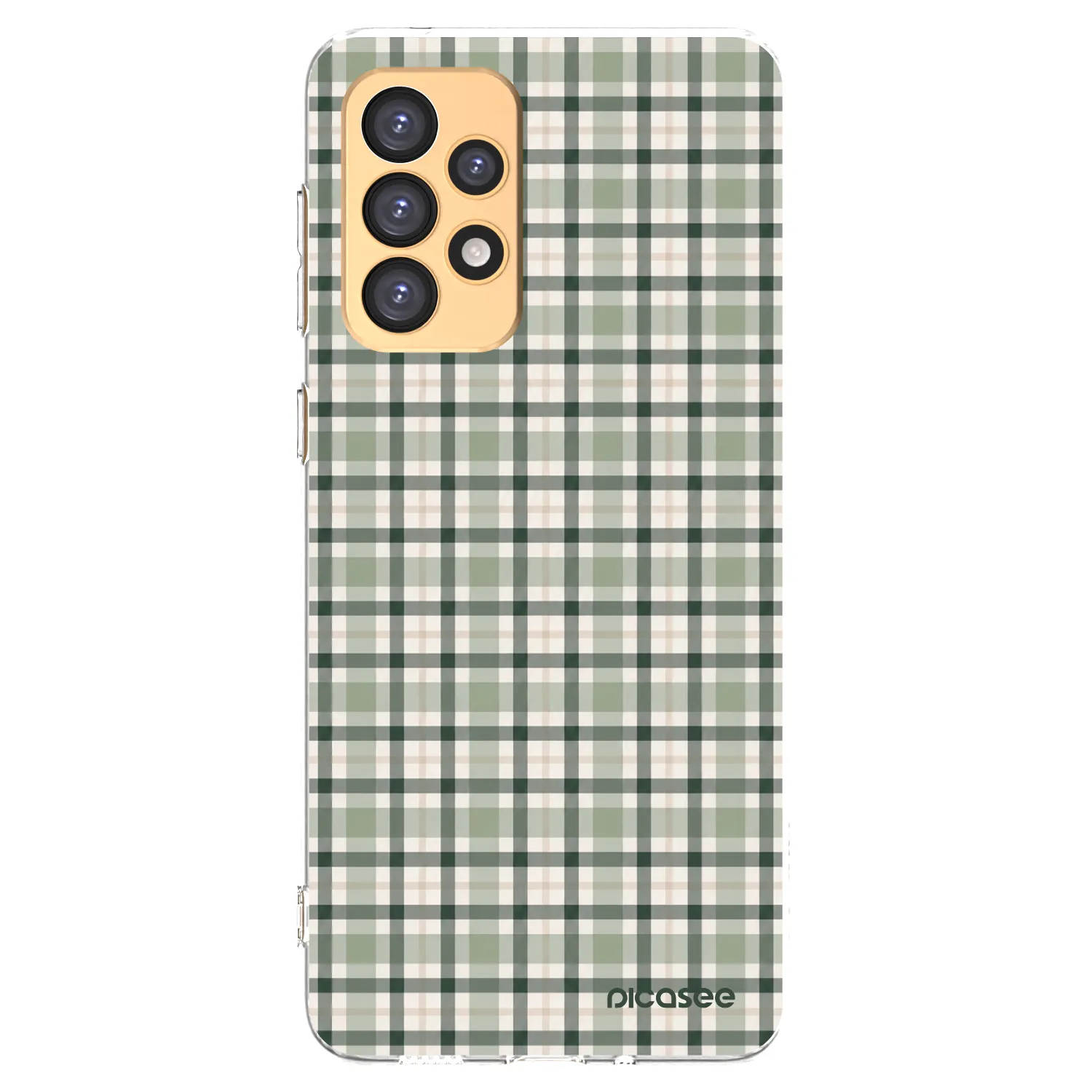 Picasee silikonska prozirna maskica za Samsung Galaxy A33 5G A336 - Sage Tartan