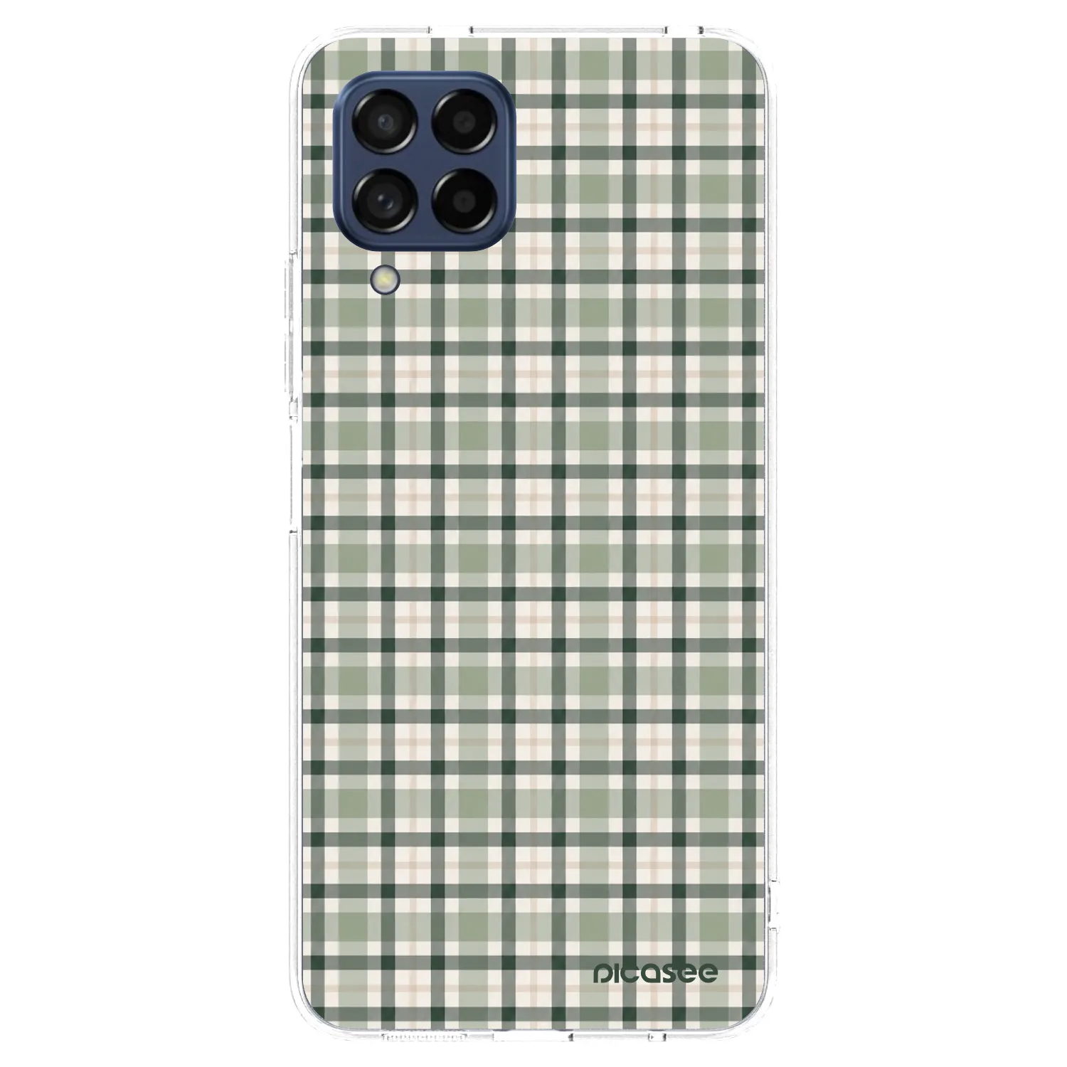 Picasee silikonska prozirna maskica za Samsung Galaxy M53 5G - Sage Tartan