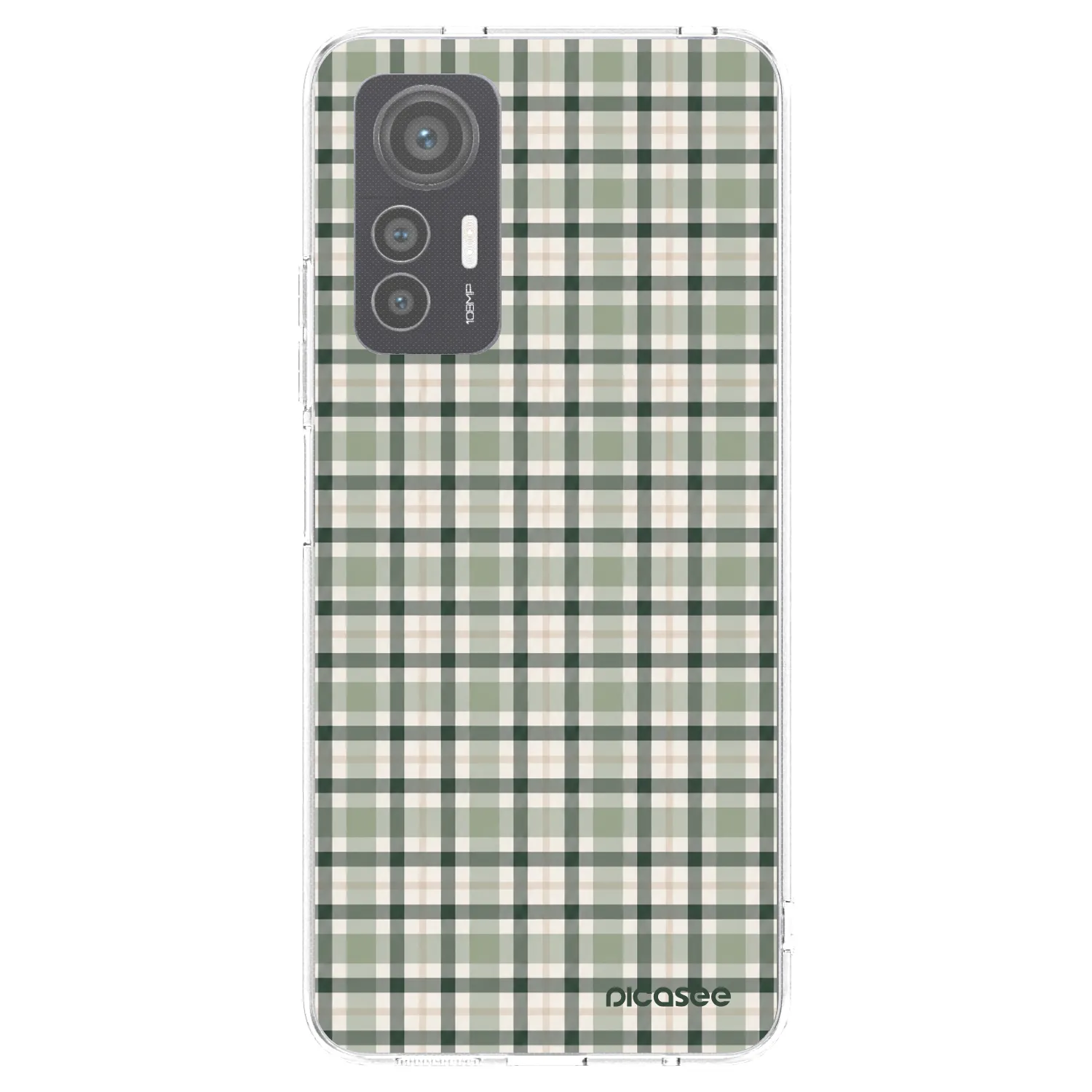 Picasee silikonska prozirna maskica za Xiaomi 12 Lite - Sage Tartan