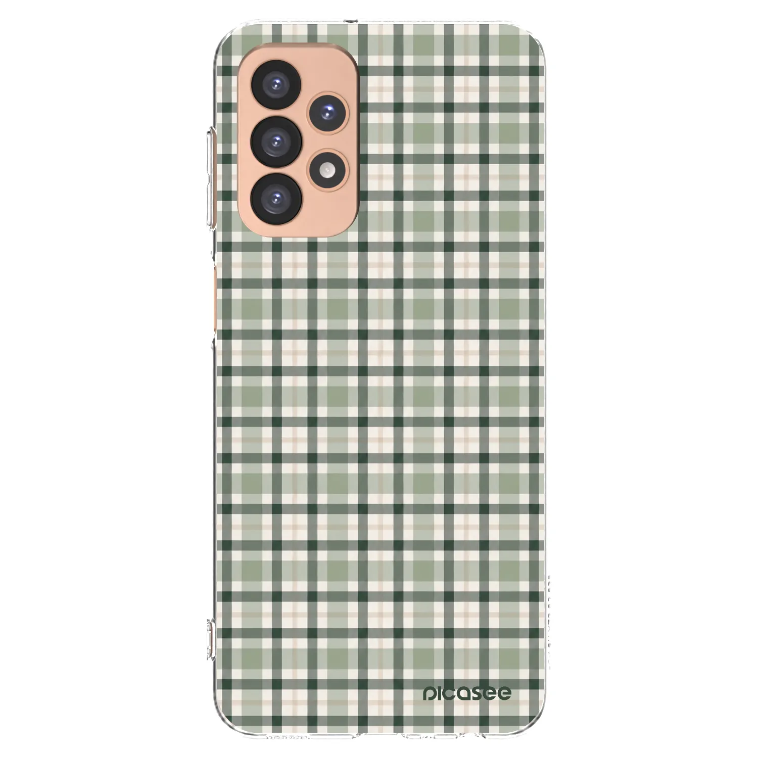 Picasee silikonska prozirna maskica za Samsung Galaxy A23 A236B 5G - Sage Tartan