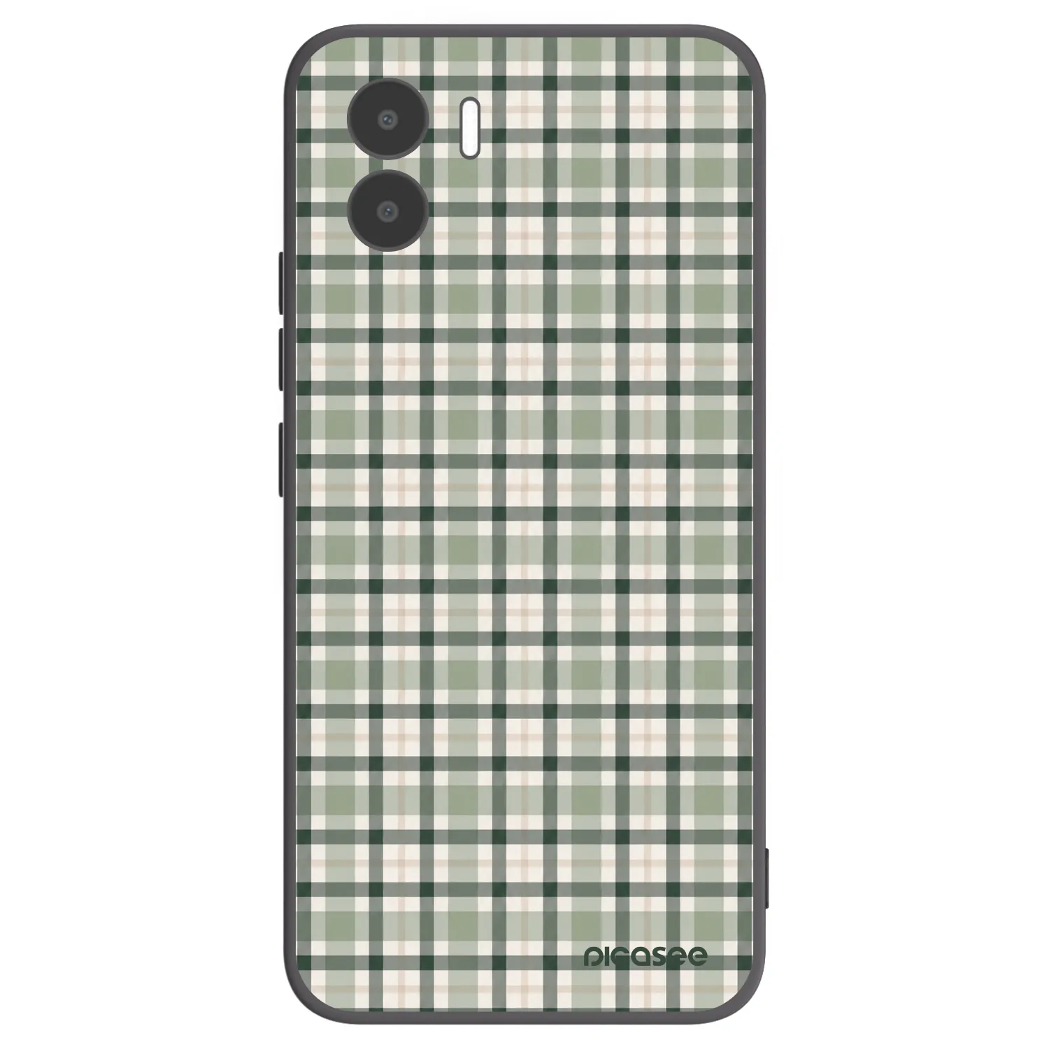 Picasee crna silikonska maskica za Xiaomi Redmi A1 - Sage Tartan