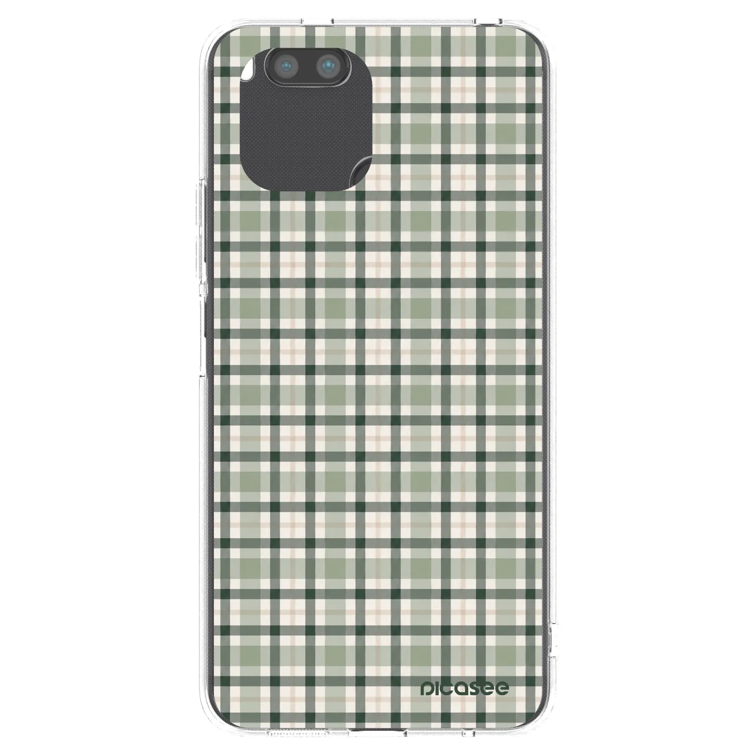 Picasee silikonska prozirna maskica za Xiaomi Redmi A1 - Sage Tartan