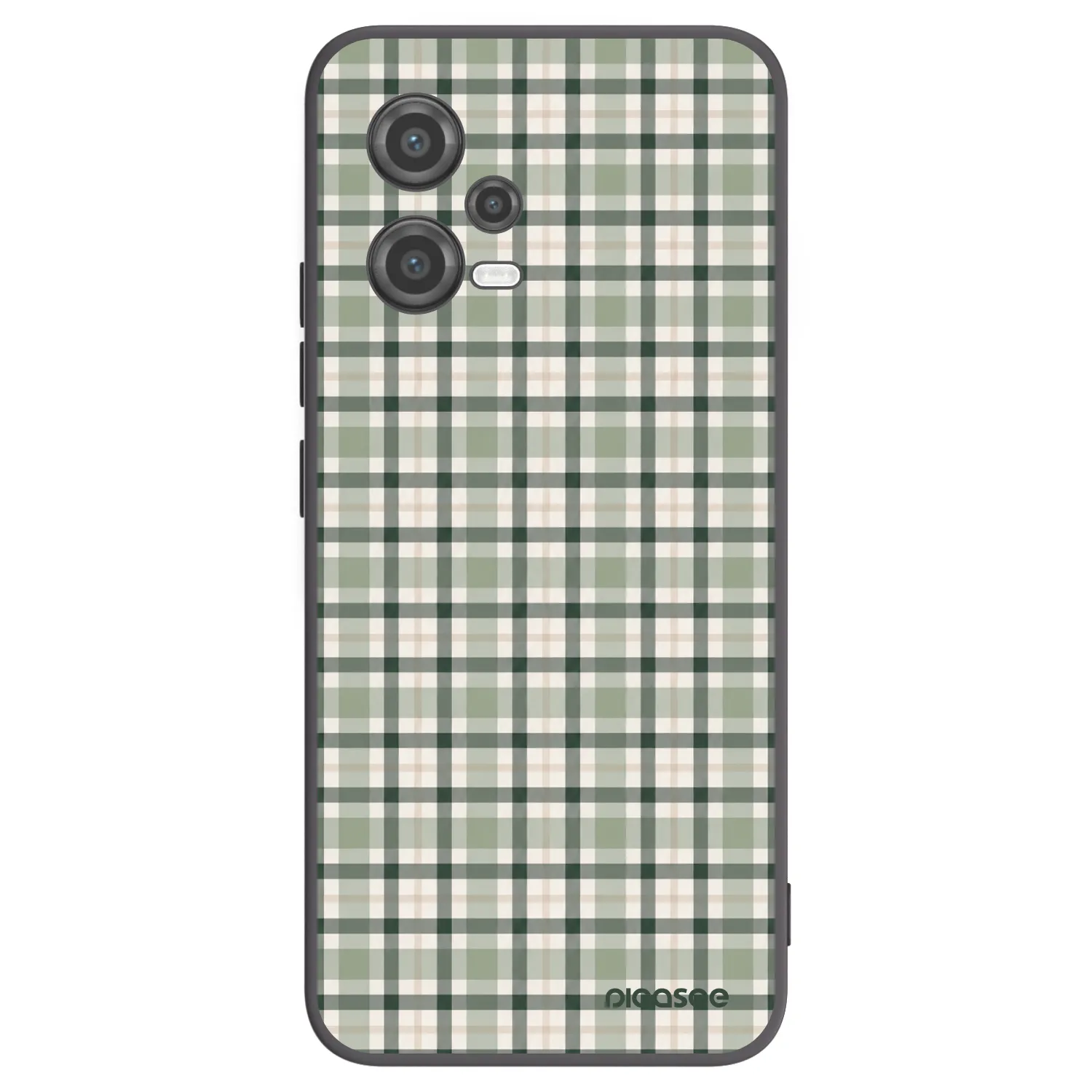 Picasee crna silikonska maskica za Xiaomi Poco X5 - Sage Tartan