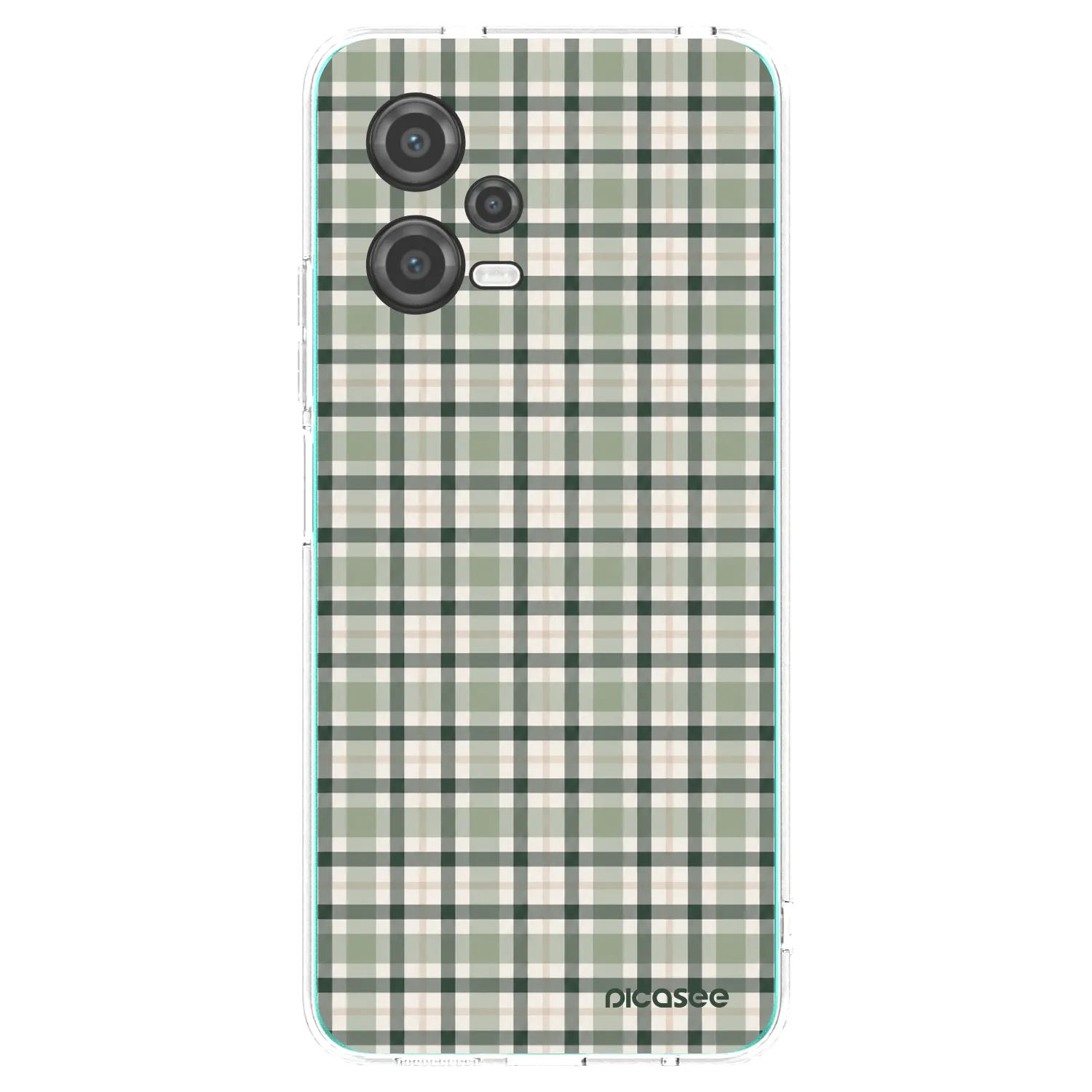 Picasee silikonska prozirna maskica za Xiaomi Poco X5 - Sage Tartan