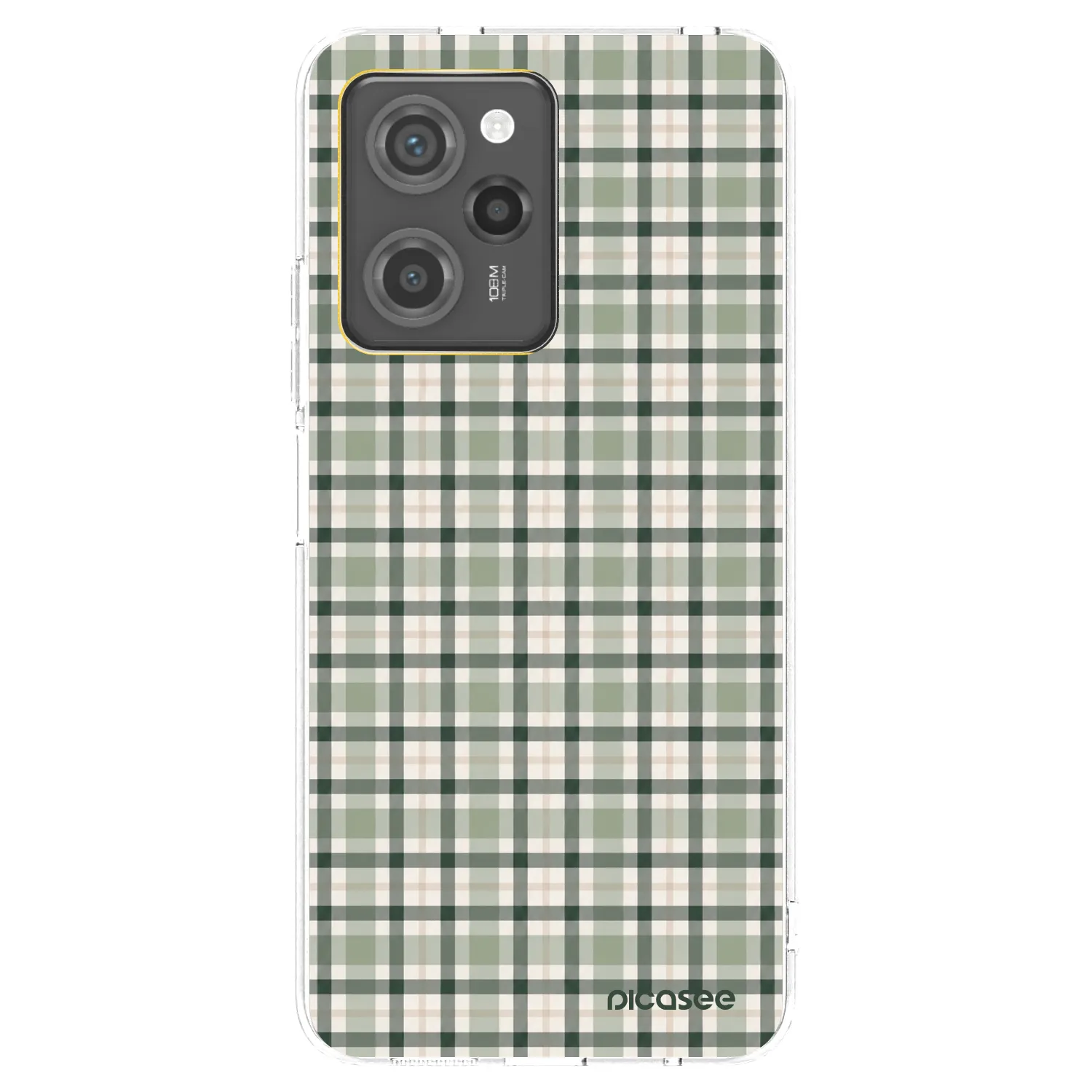 Picasee silikonska prozirna maskica za Xiaomi Poco X5 Pro - Sage Tartan