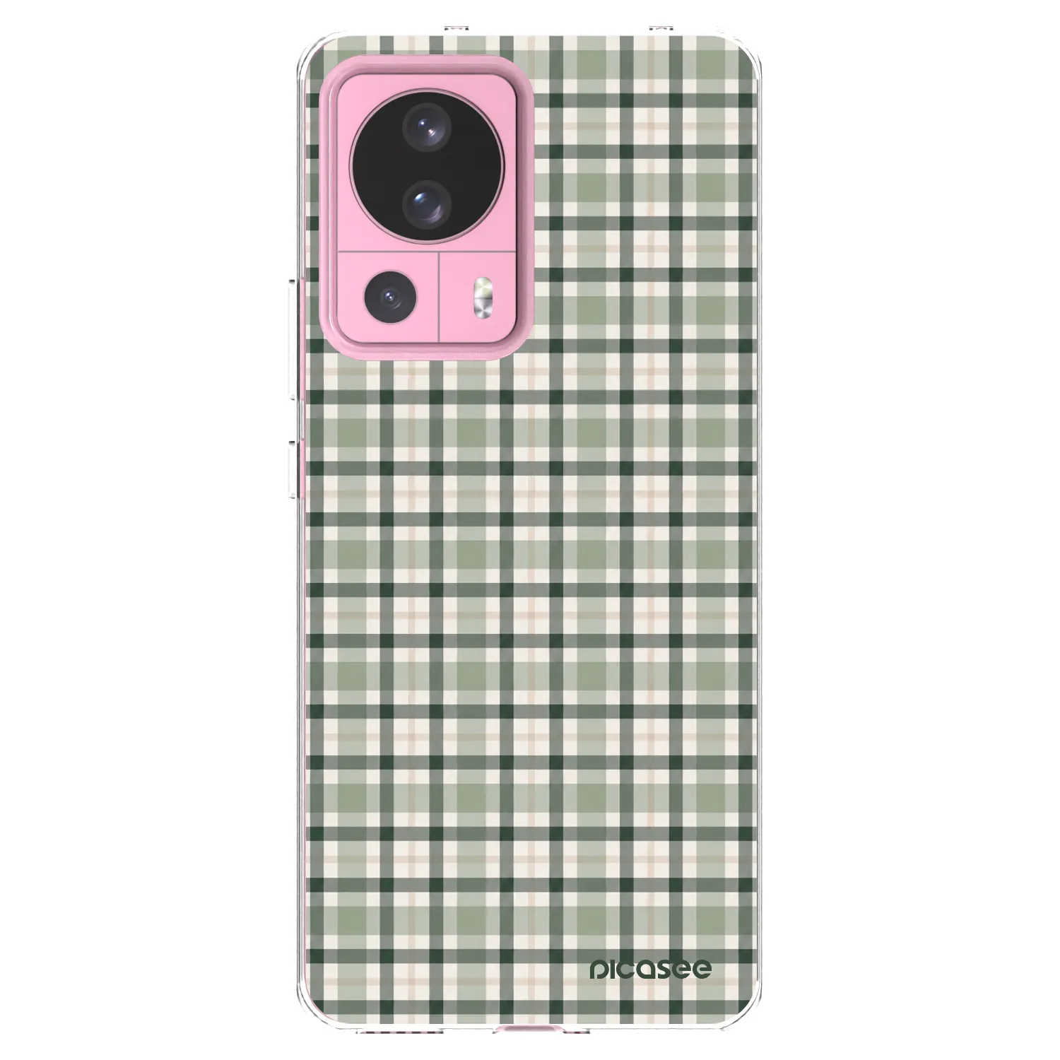 Picasee silikonska prozirna maskica za Xiaomi 13 Lite - Sage Tartan