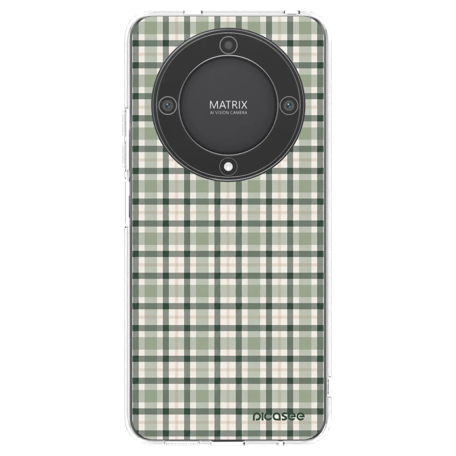 Picasee silikonska prozirna maskica za Honor Magic5 Lite 5G - Sage Tartan