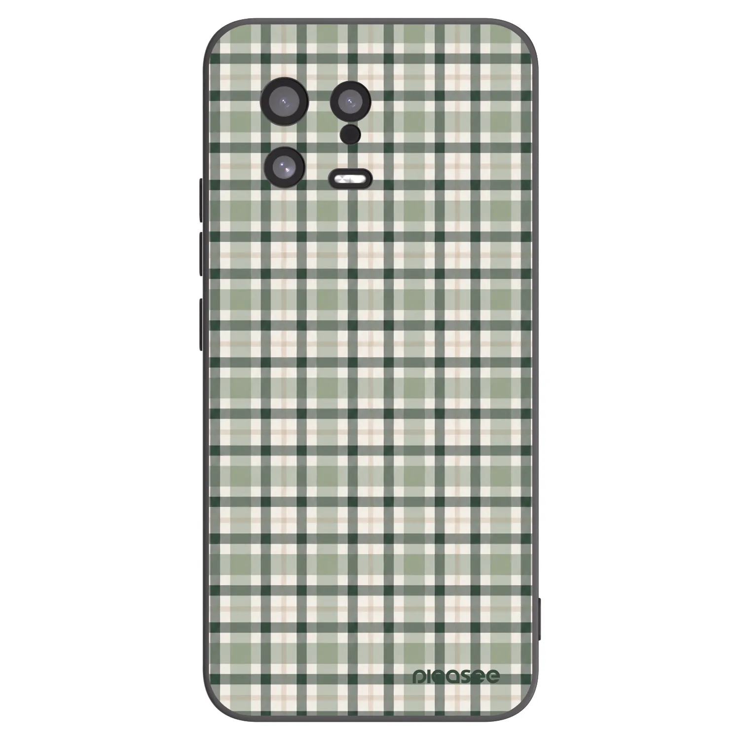 Picasee crna silikonska maskica za Xiaomi 13 - Sage Tartan