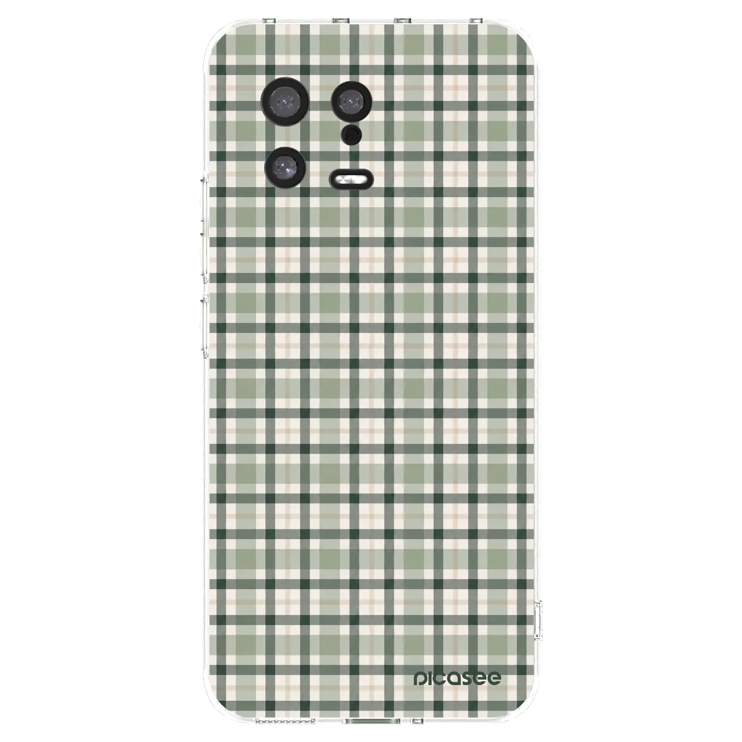 Picasee silikonska prozirna maskica za Xiaomi 13 - Sage Tartan