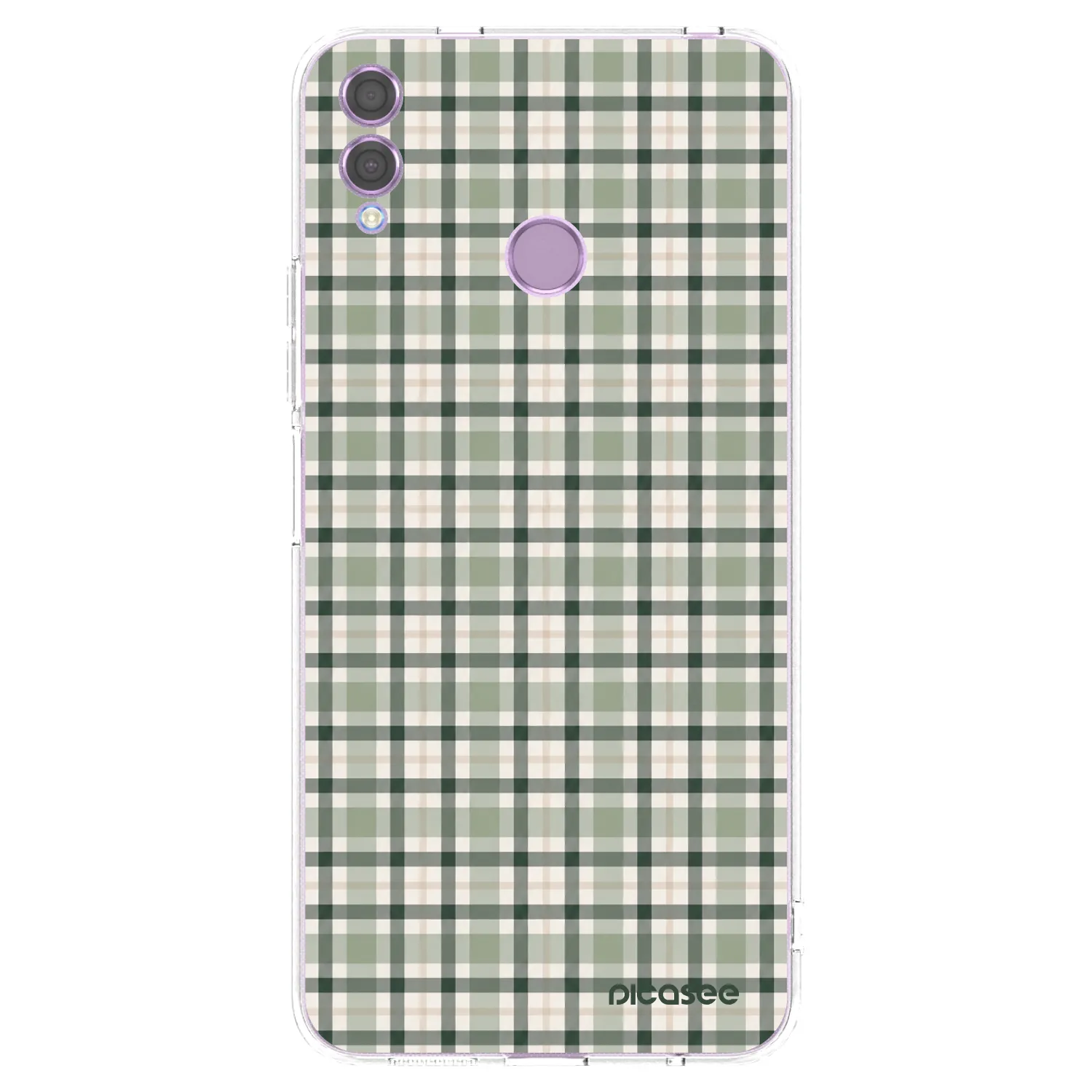 Picasee silikonska prozirna maskica za Honor 8X - Sage Tartan