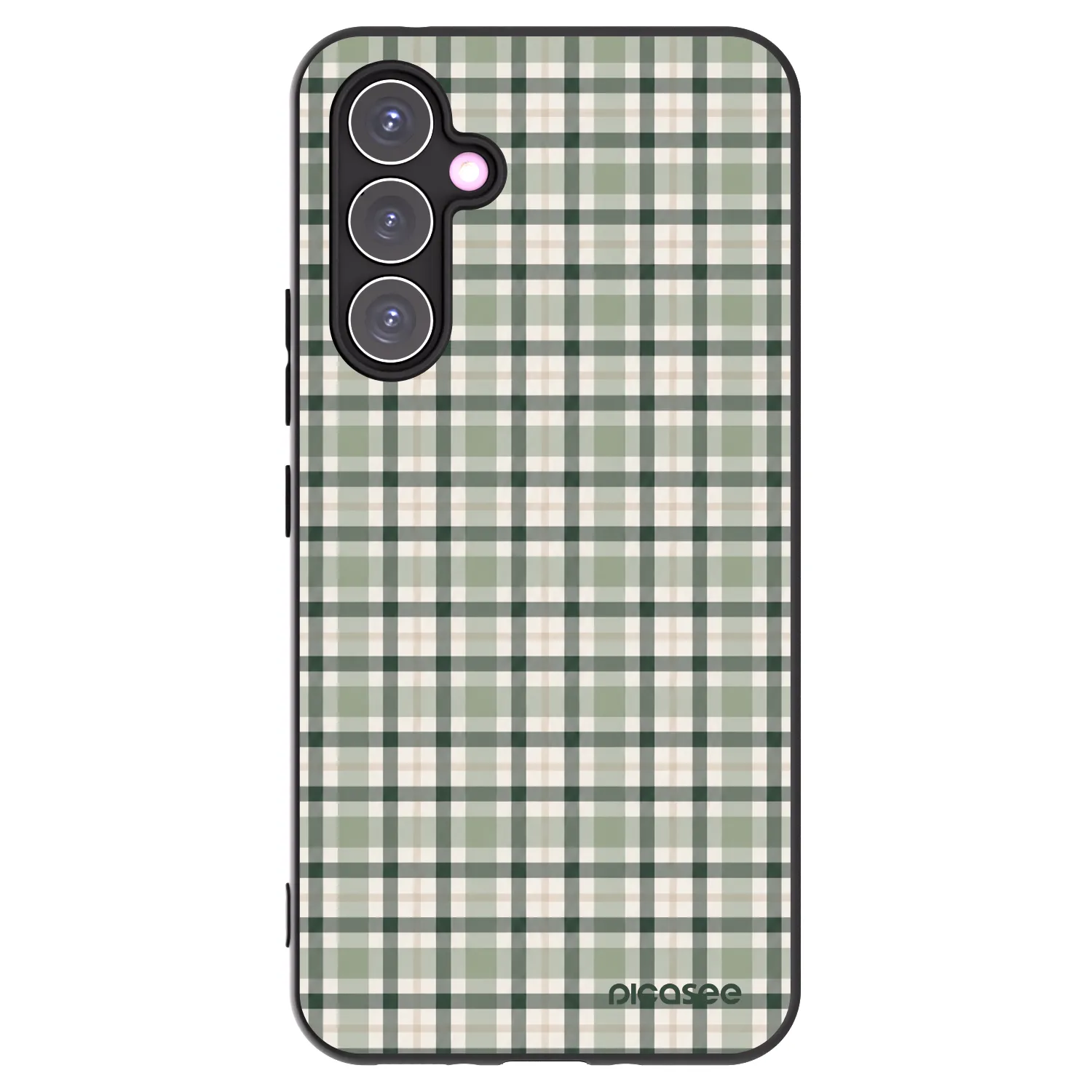 Picasee crna silikonska maskica za Samsung Galaxy A54 5G A546B - Sage Tartan