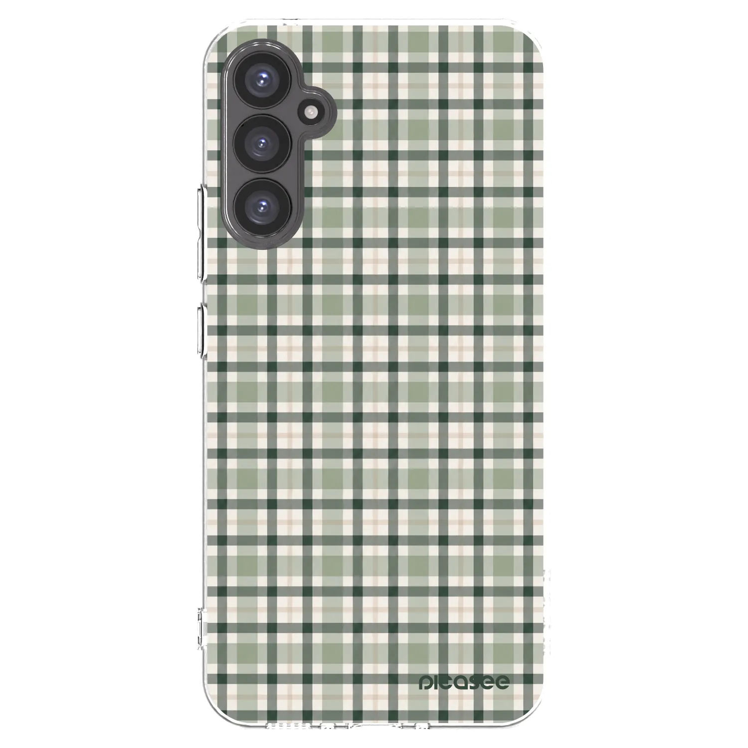Picasee silikonska prozirna maskica za Samsung Galaxy A34 5G A346B - Sage Tartan