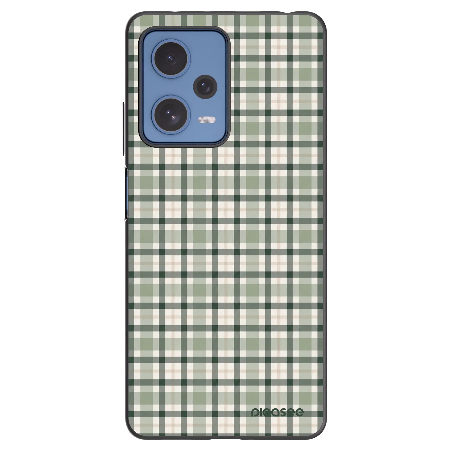 Picasee crna silikonska maskica za Xiaomi Redmi Note 12 Pro 5G - Sage Tartan