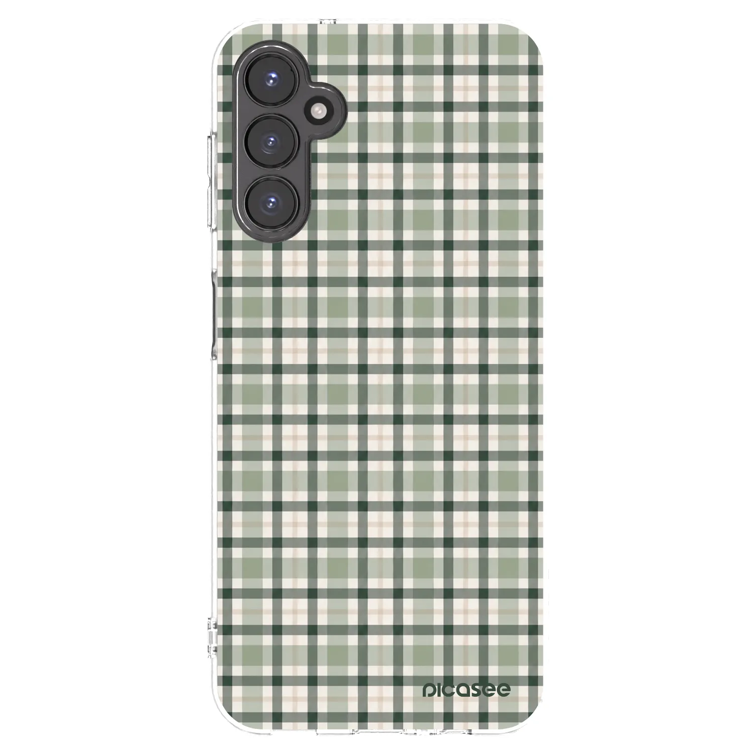 Picasee silikonska prozirna maskica za Samsung Galaxy A14 5G A146P - Sage Tartan