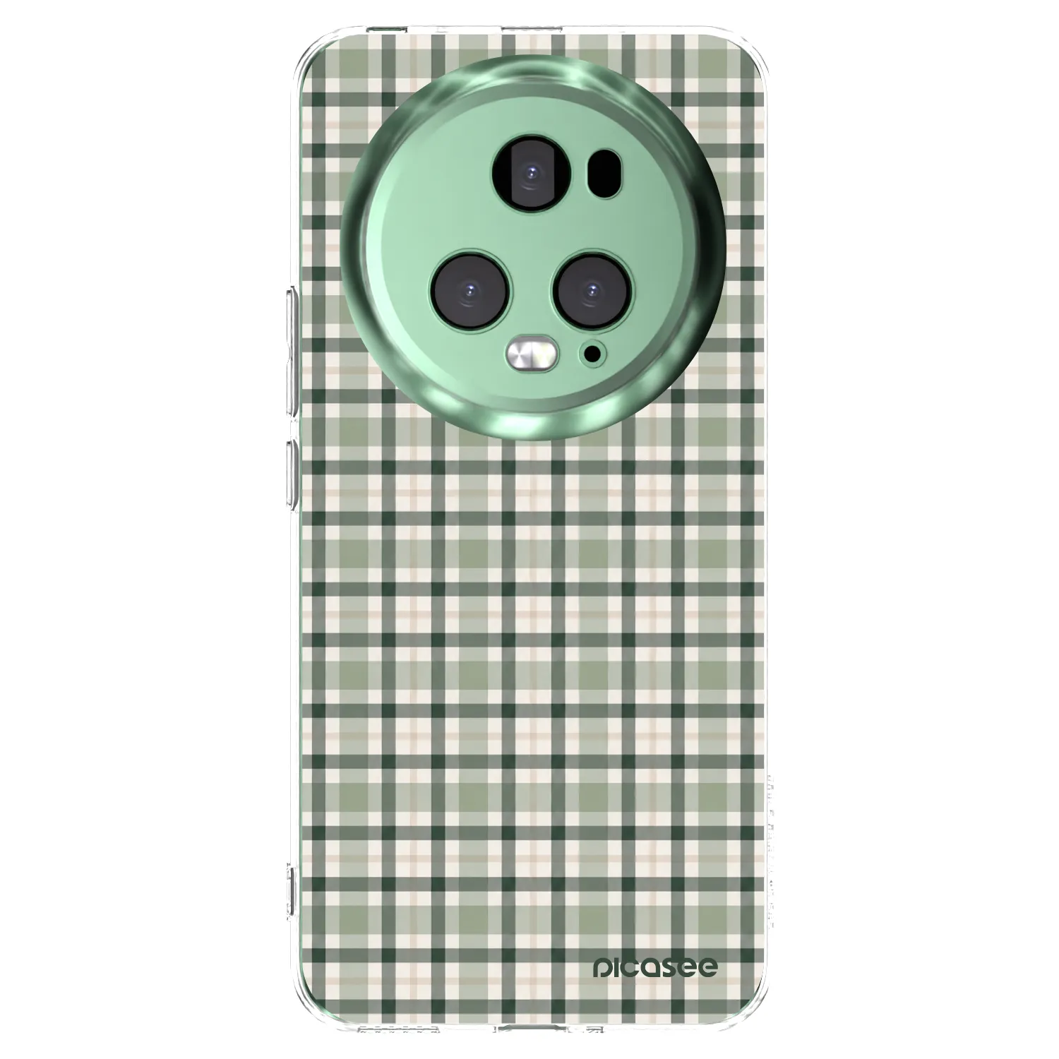 Picasee silikonska prozirna maskica za Honor Magic5 Pro - Sage Tartan