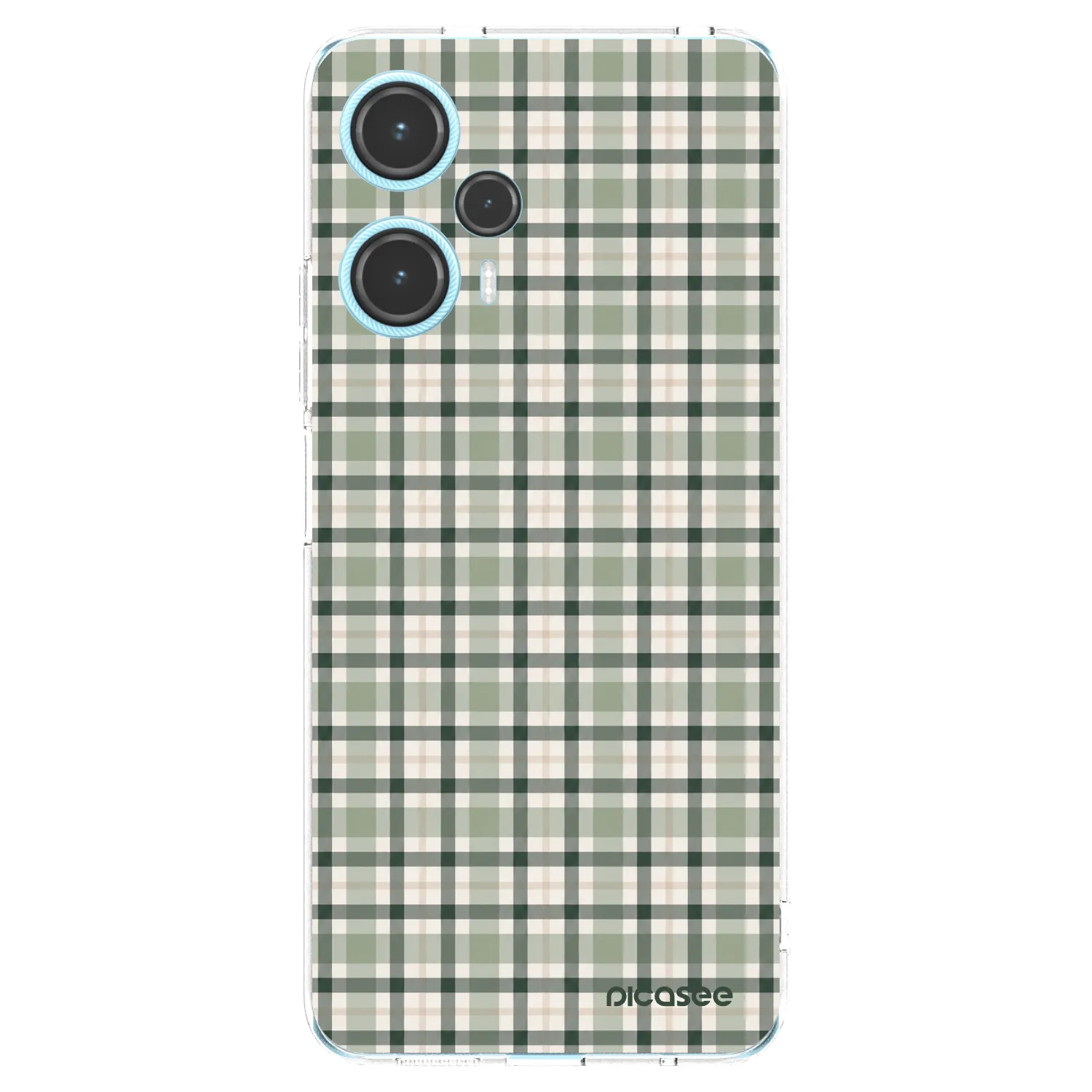 Picasee silikonska prozirna maskica za Xiaomi Poco F5 - Sage Tartan