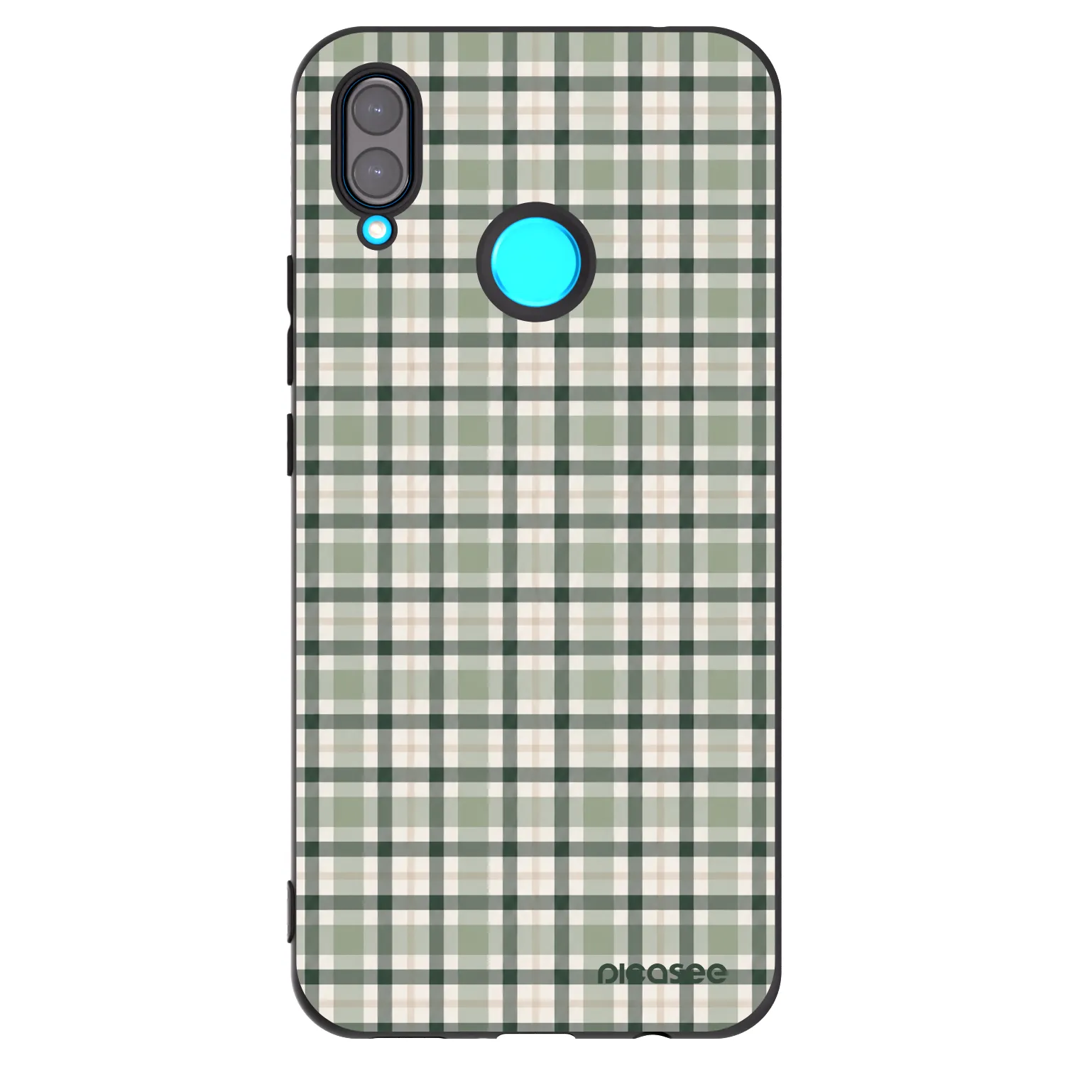 Picasee crna silikonska maskica za Huawei Nova 3i - Sage Tartan