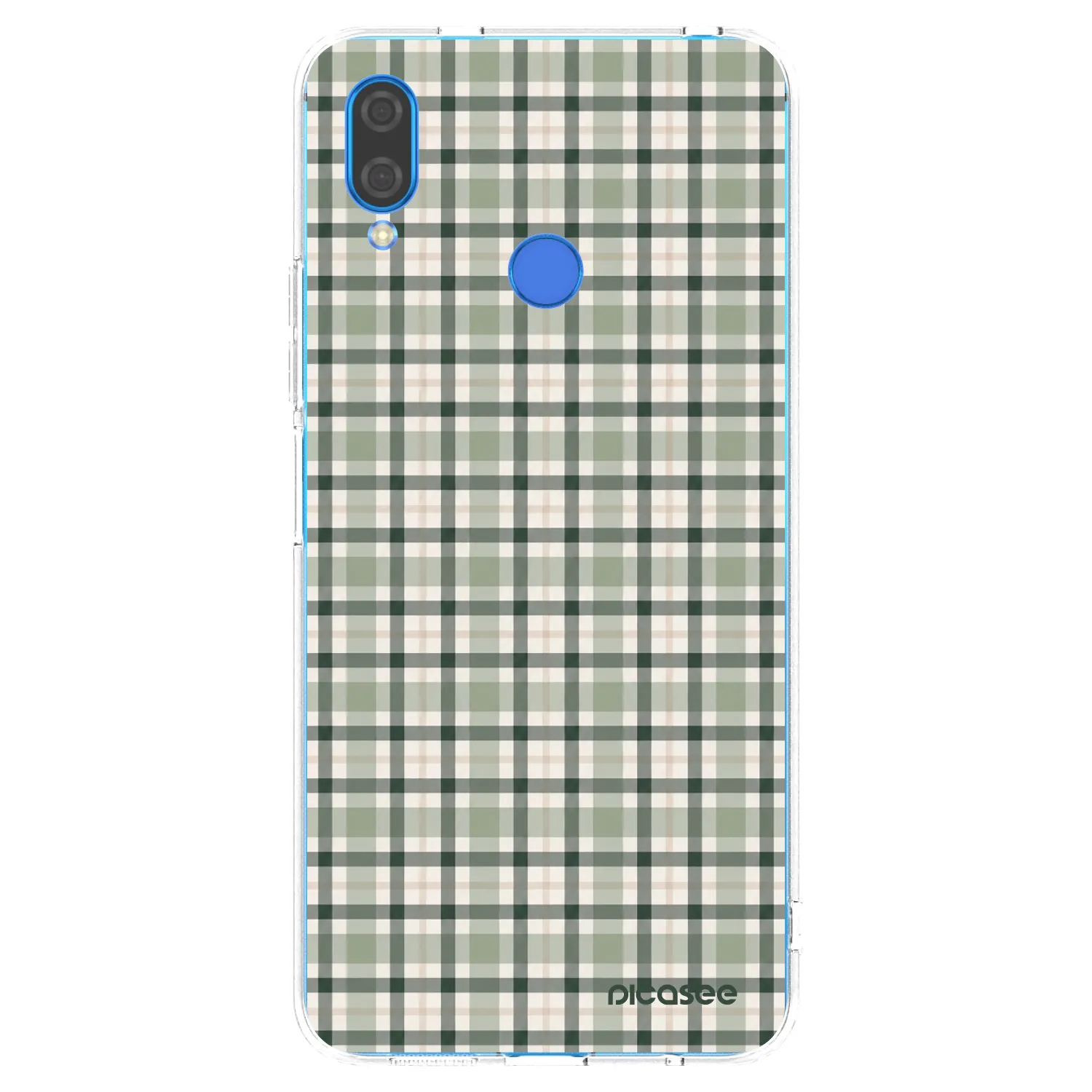 Picasee silikonska prozirna maskica za Huawei Nova 3i - Sage Tartan