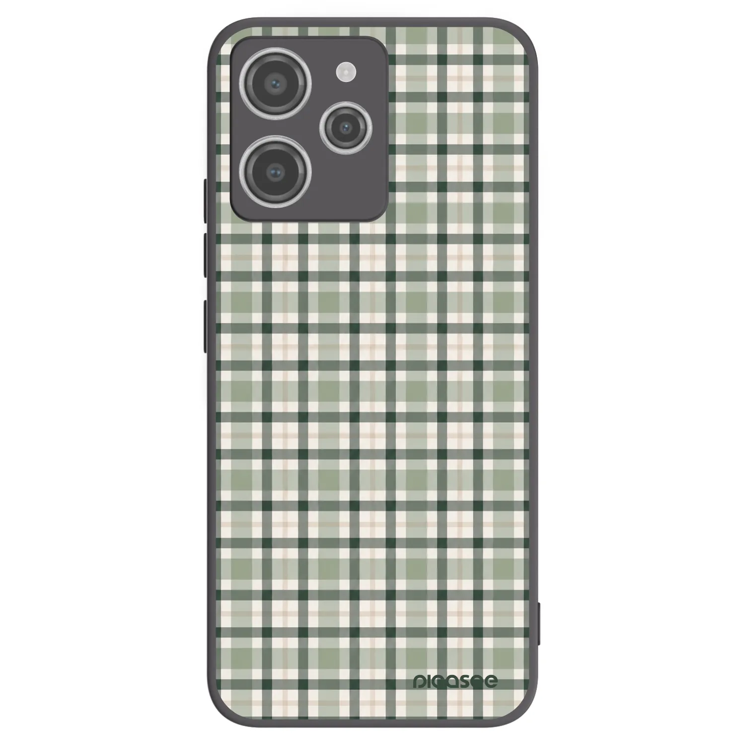 Picasee crna silikonska maskica za Xiaomi Redmi 12 4G - Sage Tartan