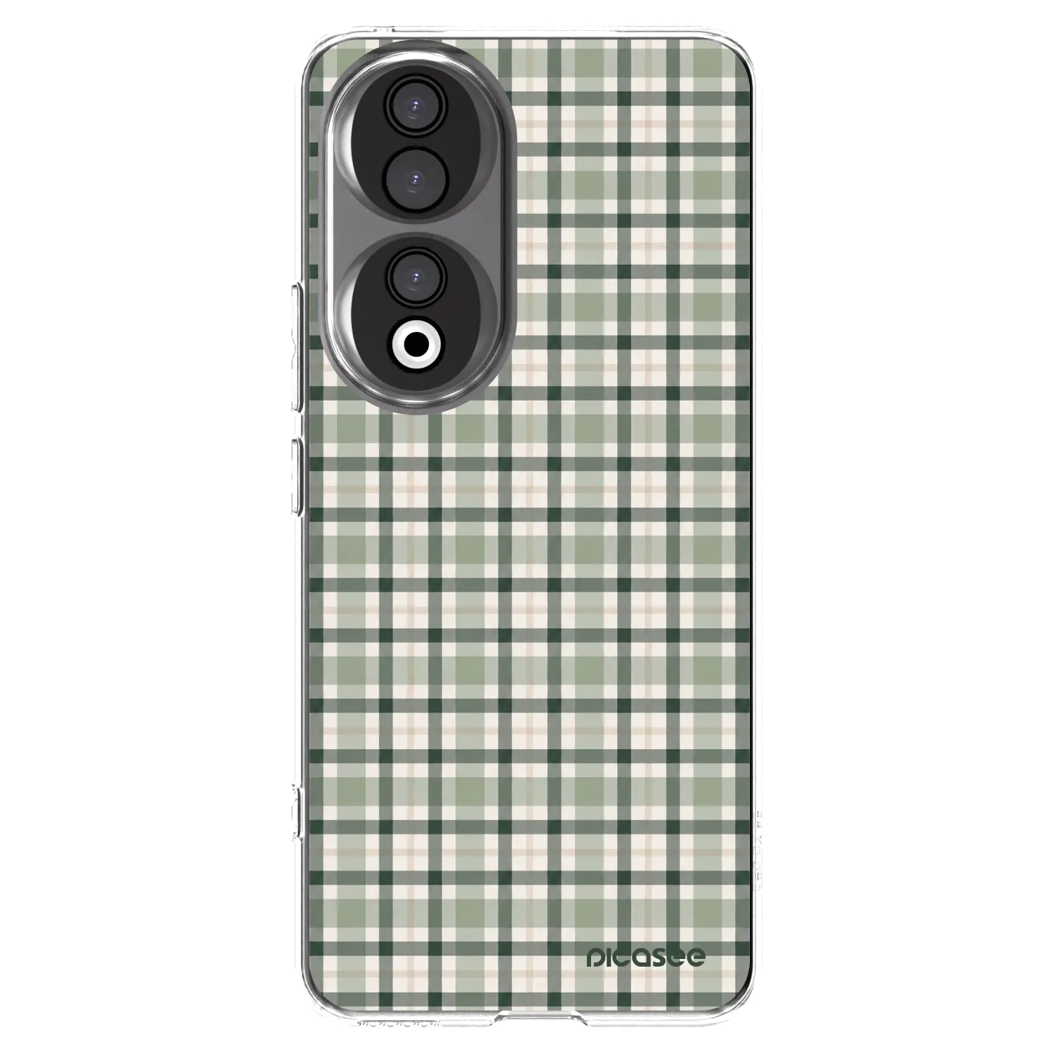 Picasee silikonska prozirna maskica za Honor 90 5G - Sage Tartan