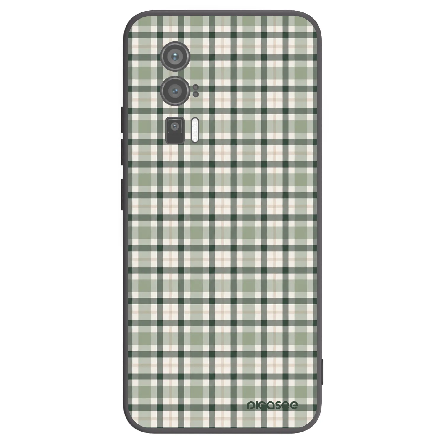 Picasee crna silikonska maskica za Xiaomi Poco F5 Pro 5G - Sage Tartan