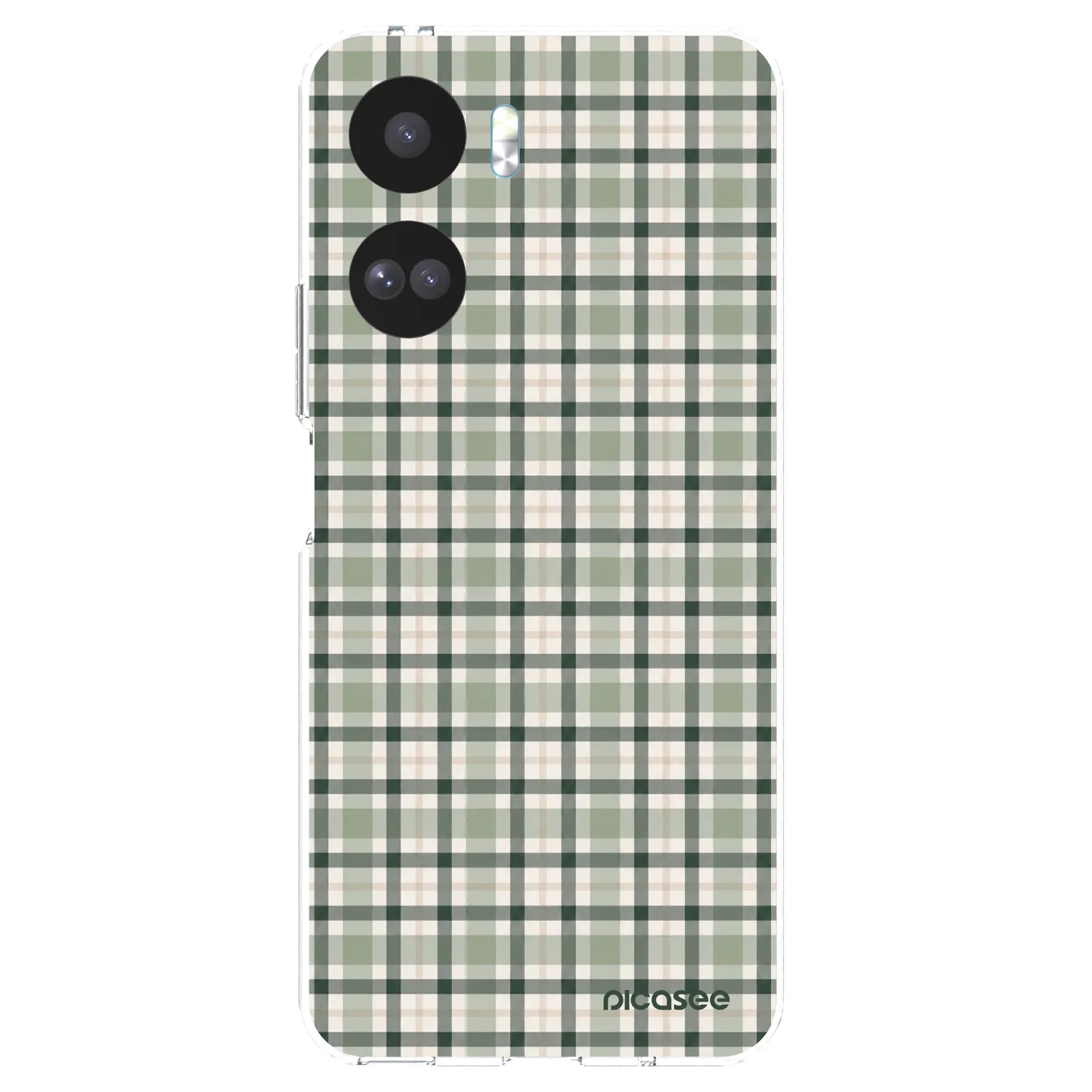 Picasee silikonska prozirna maskica za Honor 90 Lite 5G - Sage Tartan