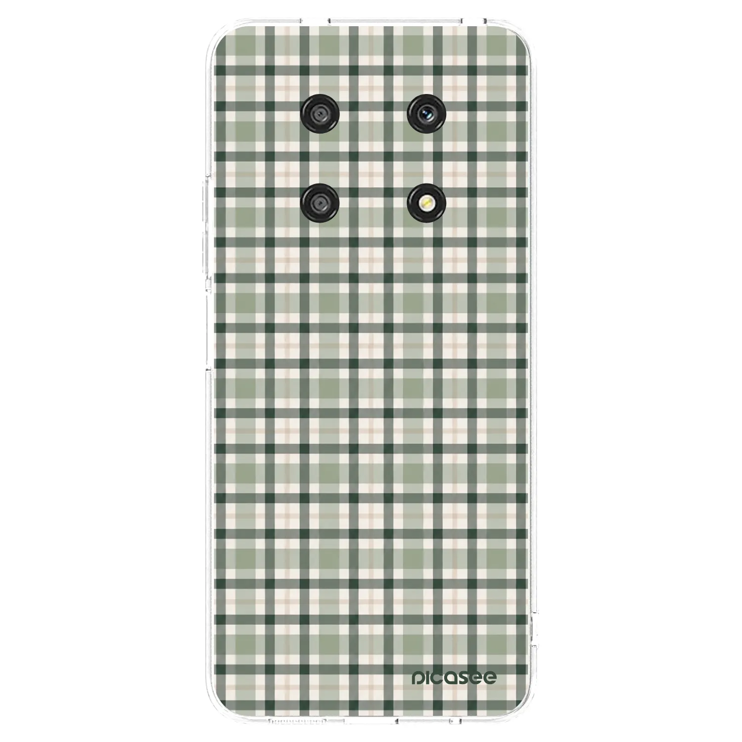 Picasee silikonska prozirna maskica za Honor Magic4 Lite 5G - Sage Tartan