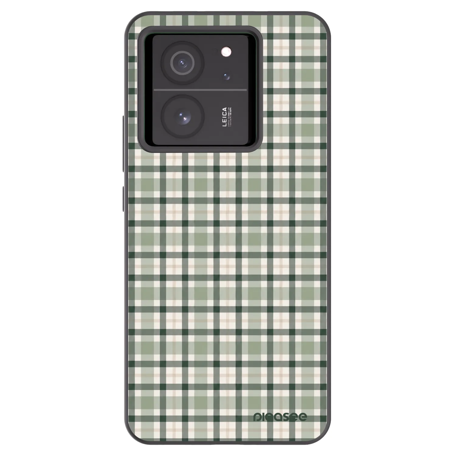 Picasee crna silikonska maskica za Xiaomi 13T - Sage Tartan