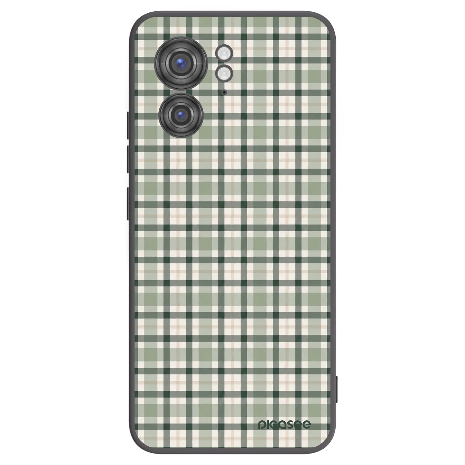 Picasee crna silikonska maskica za Motorola Edge 40 - Sage Tartan