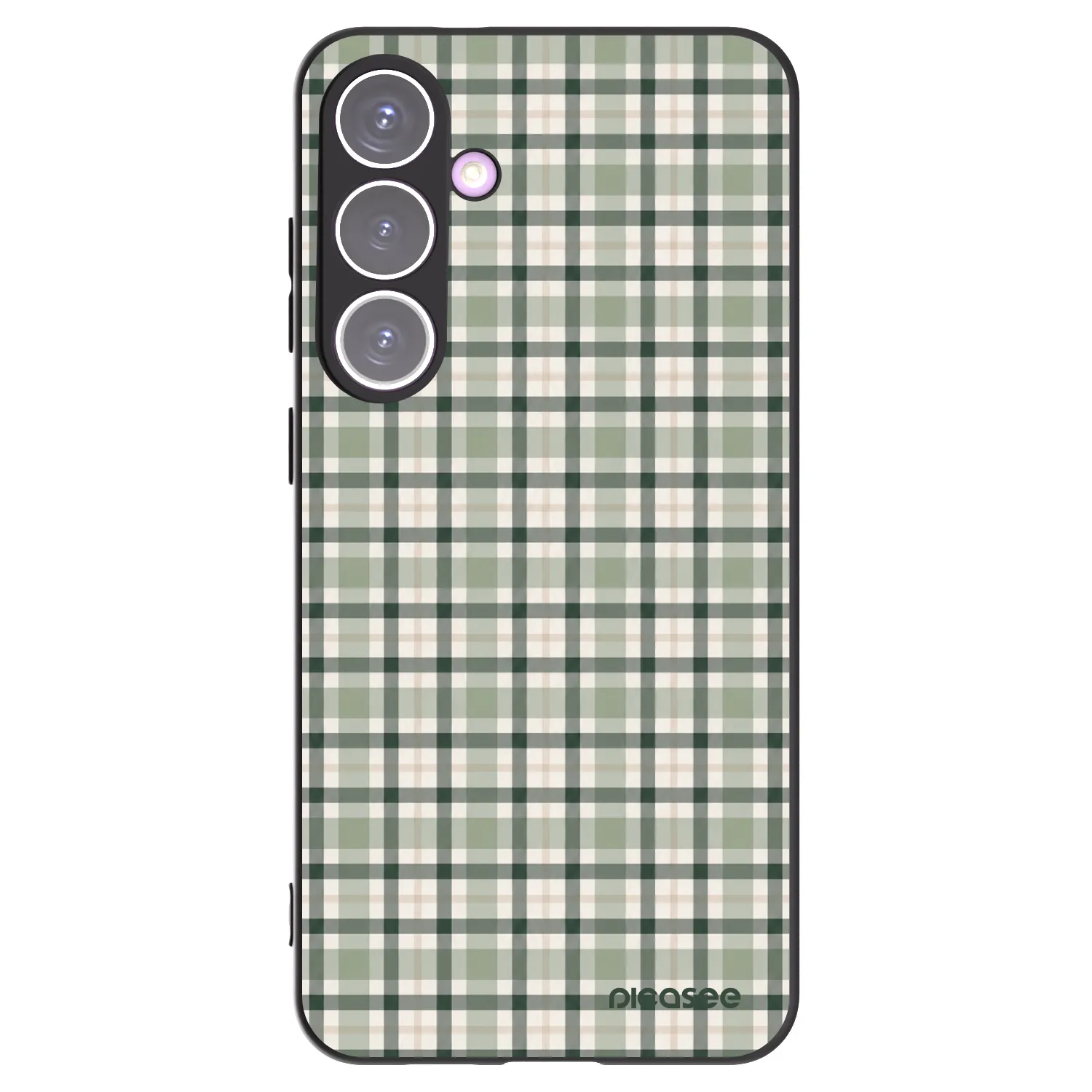 Picasee crna silikonska maskica za Samsung Galaxy S24+ S926B 5G - Sage Tartan