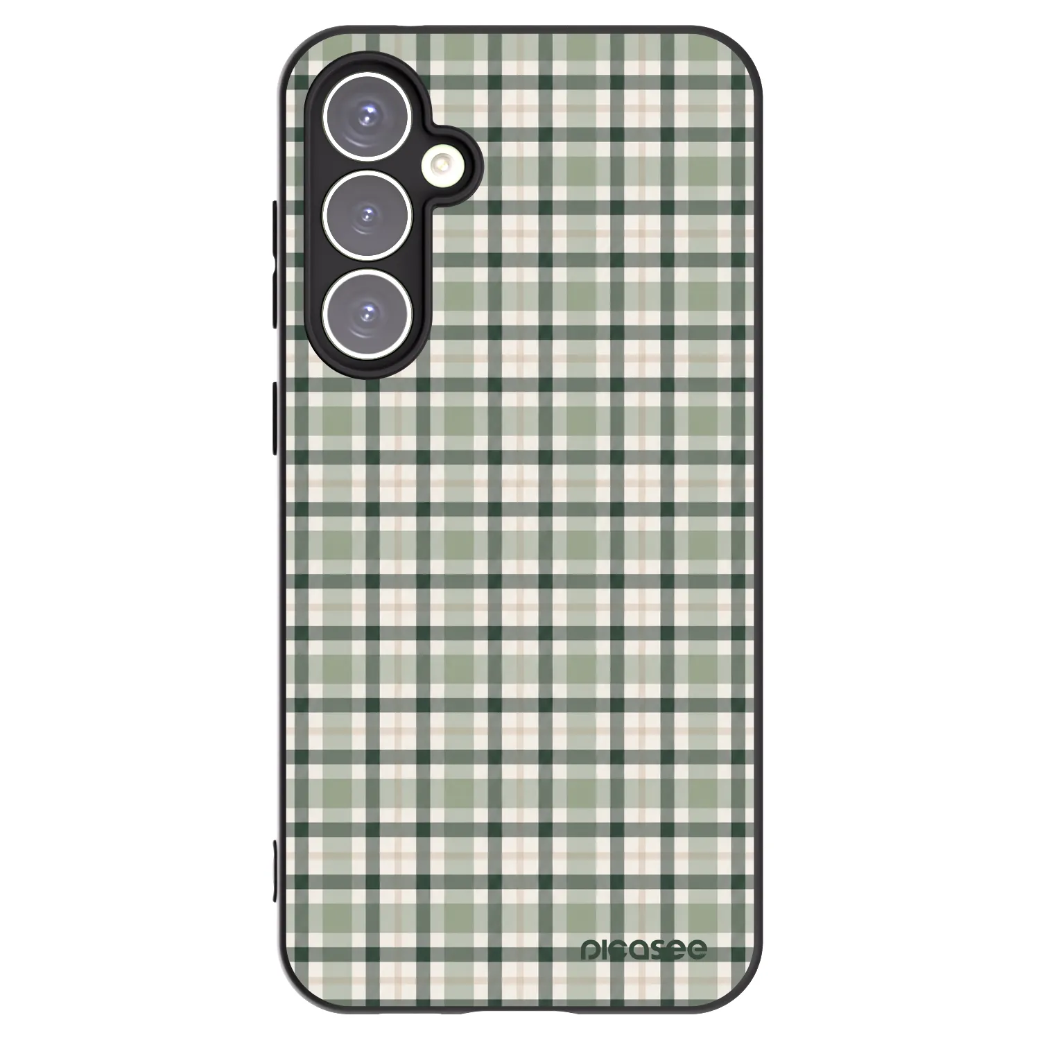 Picasee crna silikonska maskica za Samsung Galaxy S23 FE S711B - Sage Tartan